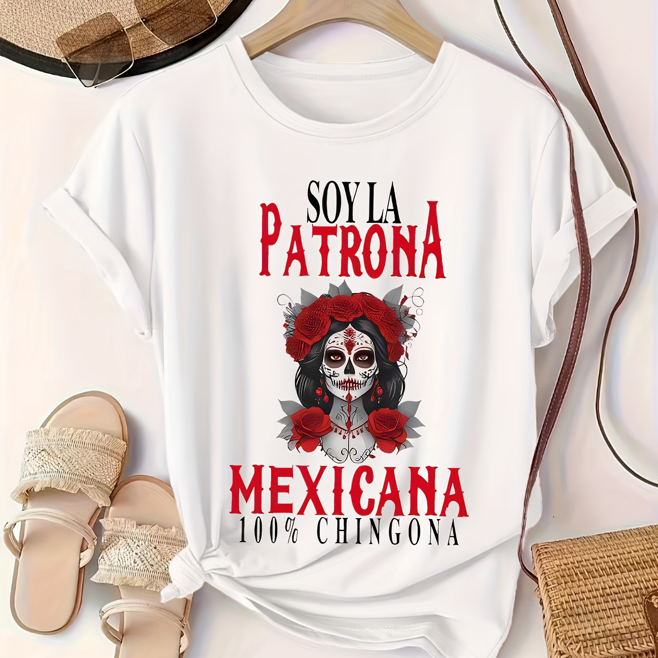 Inspired Women's T-shirt - Casual Crew Neck, Short Sleeve With Geometric Print, Breathable Polyester , Machine Washable
Inspired Women's T-shirt - Casual Crew Neck, Short Sleeve With Geometric Print, Breathable Polyester , Machine Washable
