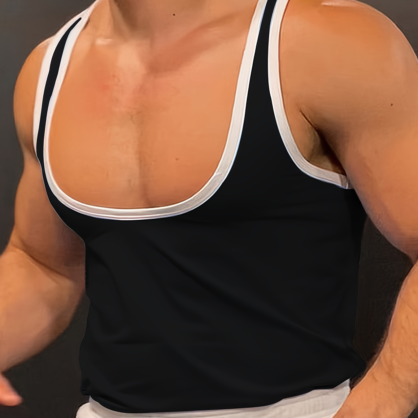 Men's Sleek Tank Top - Lightweight, Breathable Polyester, Sleeveless With Trim For Gym & Outdoor Sports Training
Men's Sleek Tank Top - Lightweight, Breathable Polyester, Sleeveless With Trim For Gym & Outdoor Sports Training