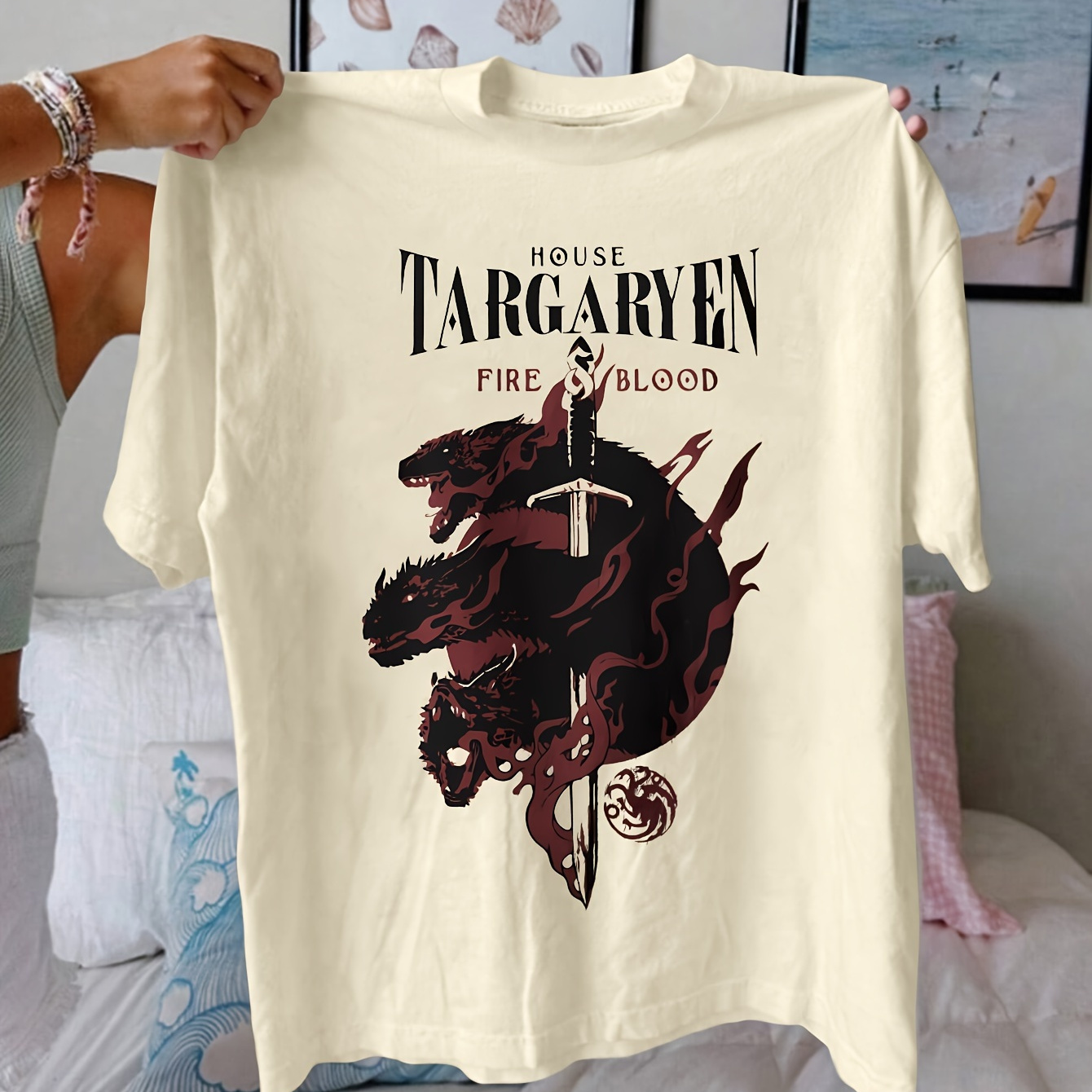 Women's Graphic Tee - , Top For & Summer, Polyester
Women's Graphic Tee - , Top For & Summer, Polyester