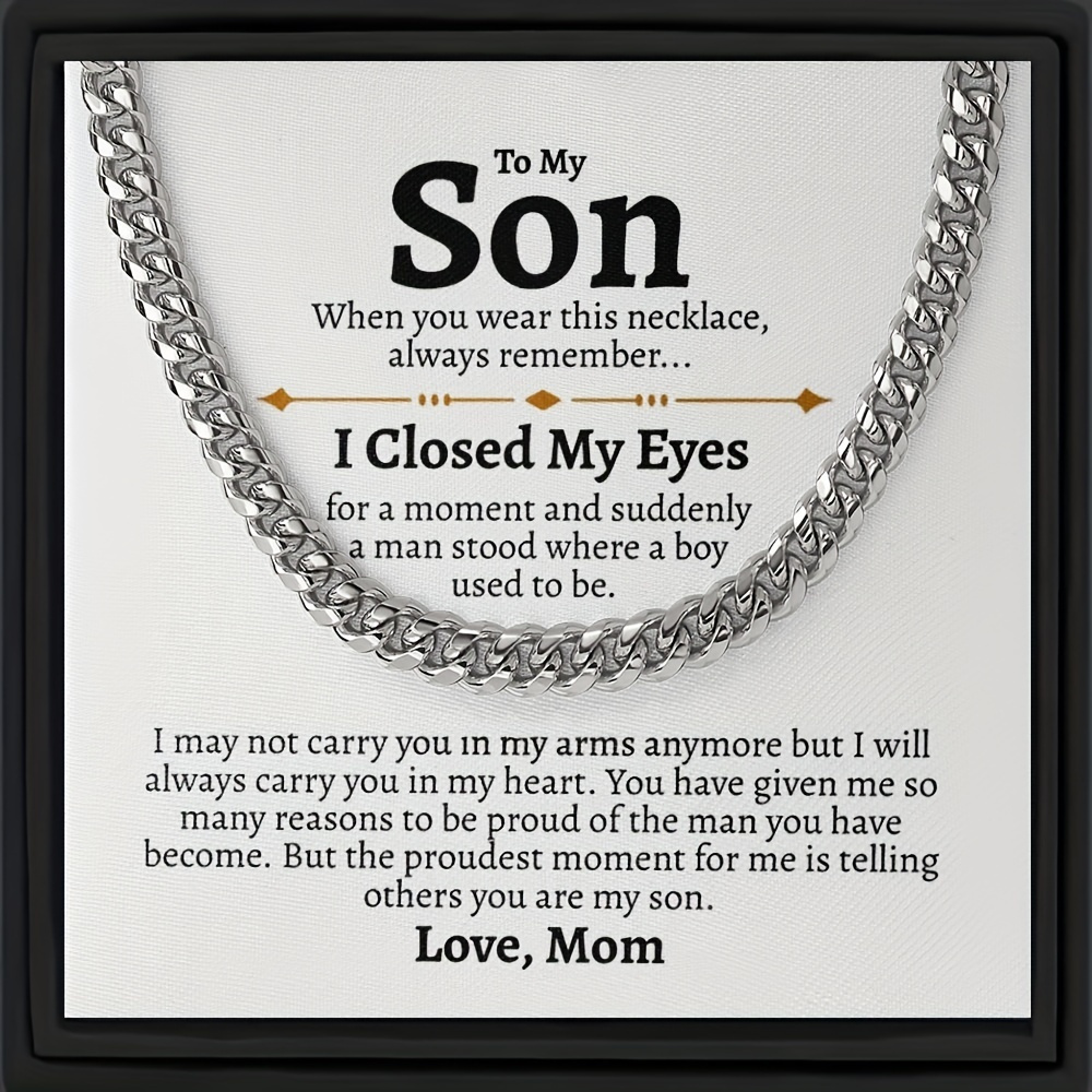 Creative Trendy Hip Hop Style Chain Necklace Decorative Accessories Holiday Birthday Party Meaningful Gift For Son
Creative Trendy Hip Hop Style Chain Necklace Decorative Accessories Holiday Birthday Party Meaningful Gift For Son
