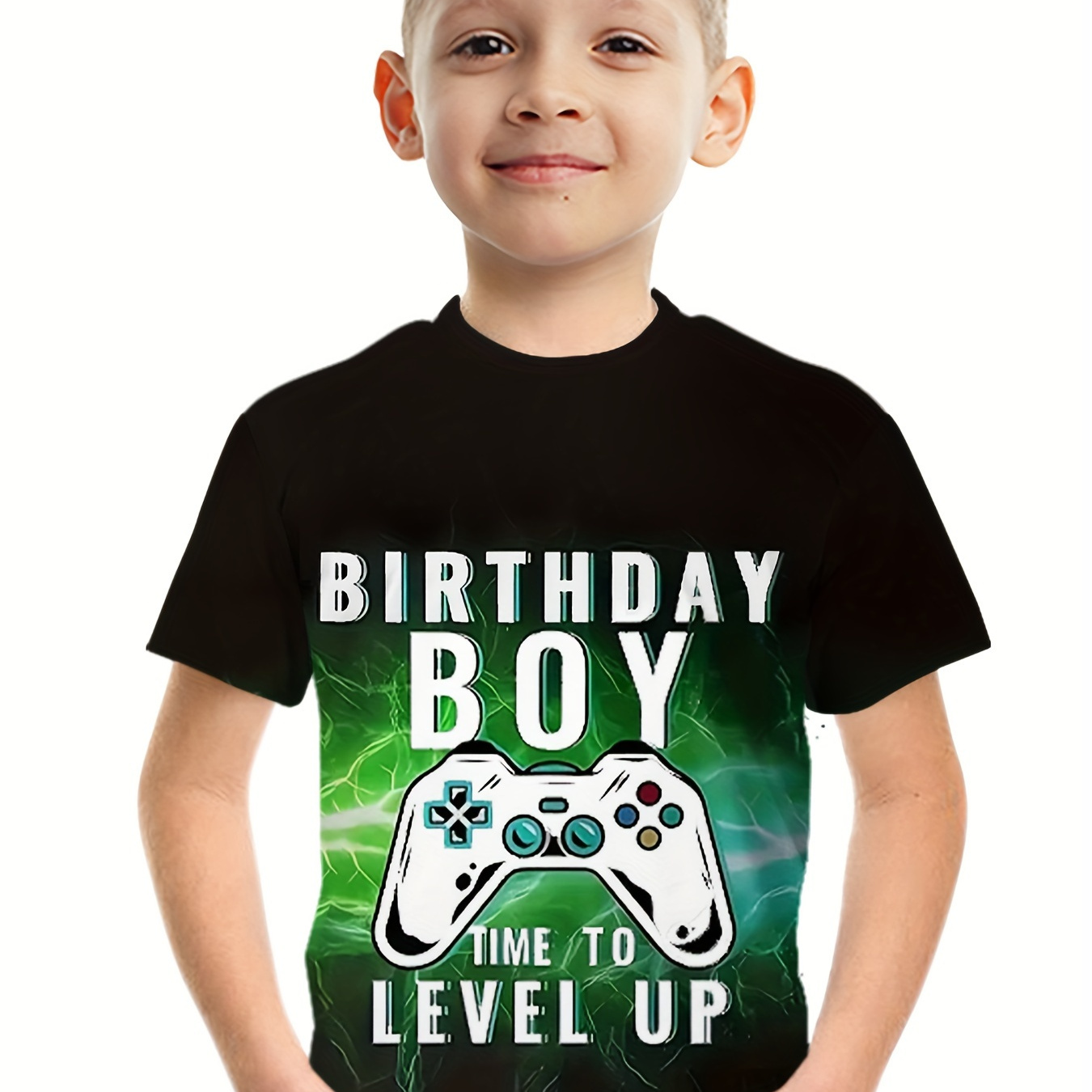 Boy's Short Sleeve T-shirt Game Controller Graphic Print Summer T-shirt Casual Cool Fashion Clothing
Boy's Short Sleeve T-shirt Game Controller Graphic Print Summer T-shirt Casual Cool Fashion Clothing