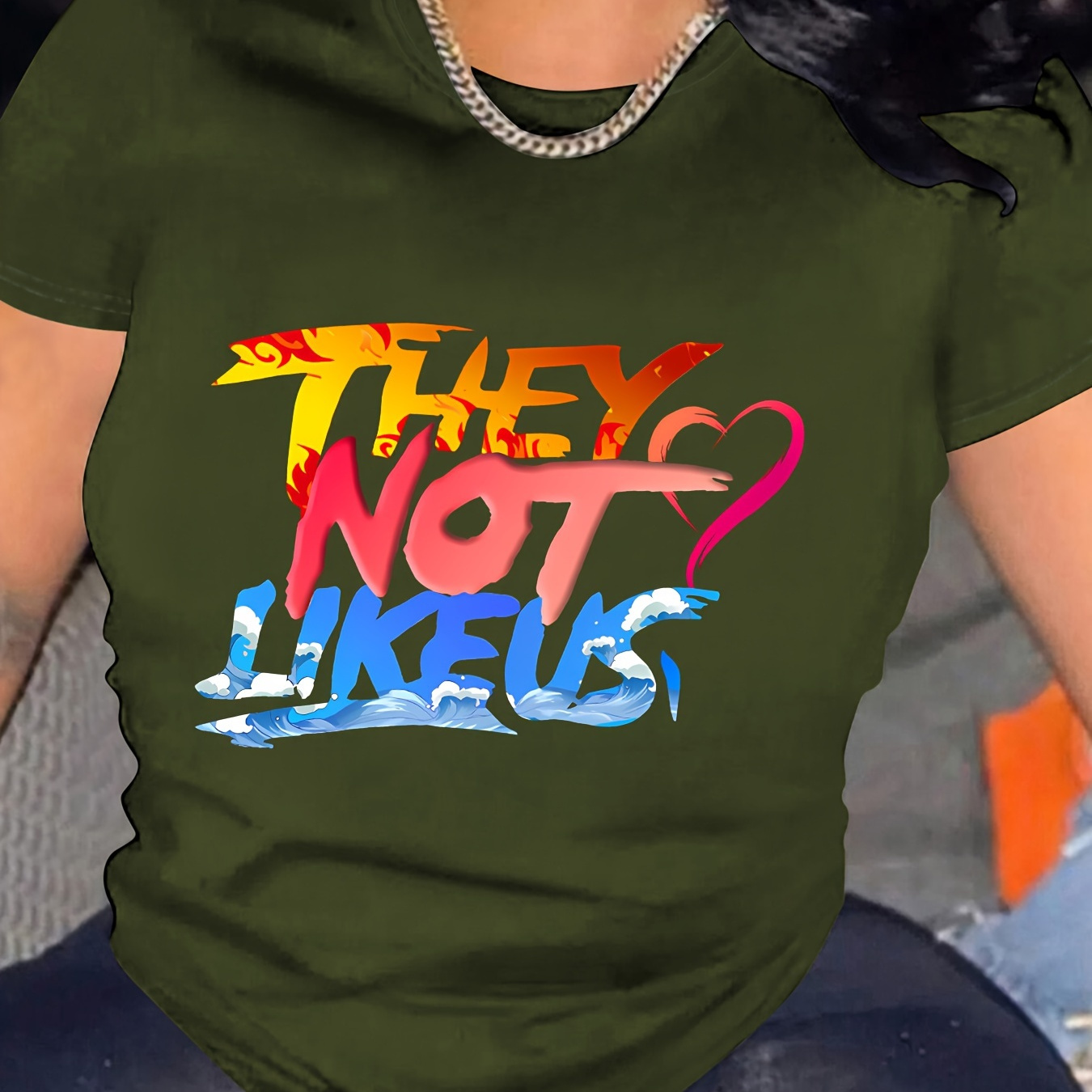 Women's Casual Short Sleeve T-shirt With " Not " Letter Print, Summer Fashion Tee, Round Neck Top
Women's Casual Short Sleeve T-shirt With " Not " Letter Print, Summer Fashion Tee, Round Neck Top