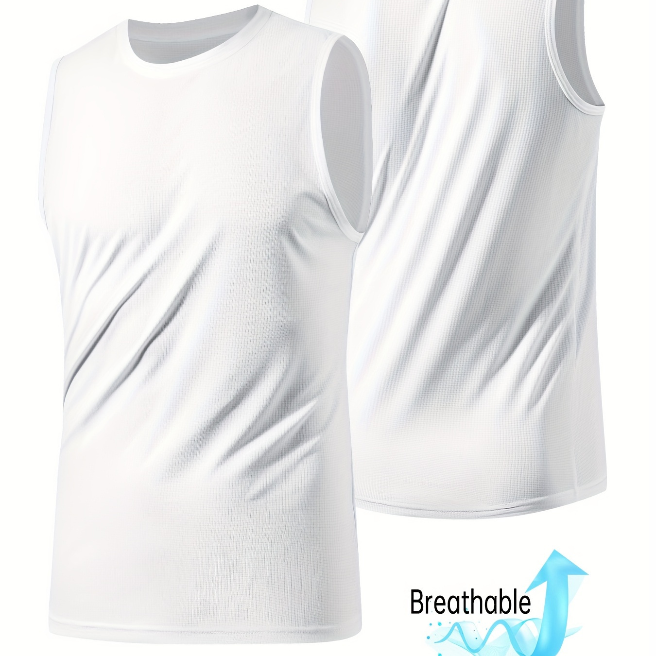 Men's Solid Tank Top, Active Crew Neck Slim-fit Sleeveless Top, Men's Clothing For Summer Outdoor
Men's Solid Tank Top, Active Crew Neck Slim-fit Sleeveless Top, Men's Clothing For Summer Outdoor