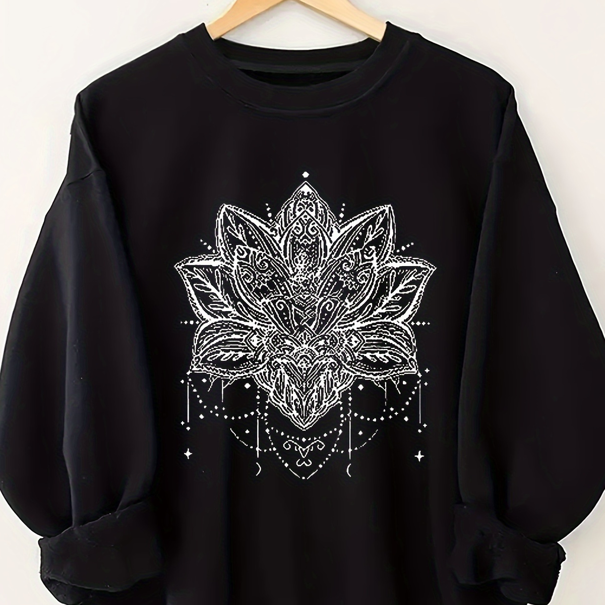 1pc Sweat-shirt décontracté en polyester pour femme avec motif géométrique de pétales, col rond, tissu tricoté, pour /hiver
1pc Sweat-shirt décontracté en polyester pour femme avec motif géométrique de pétales, col rond, tissu tricoté, pour /hiver