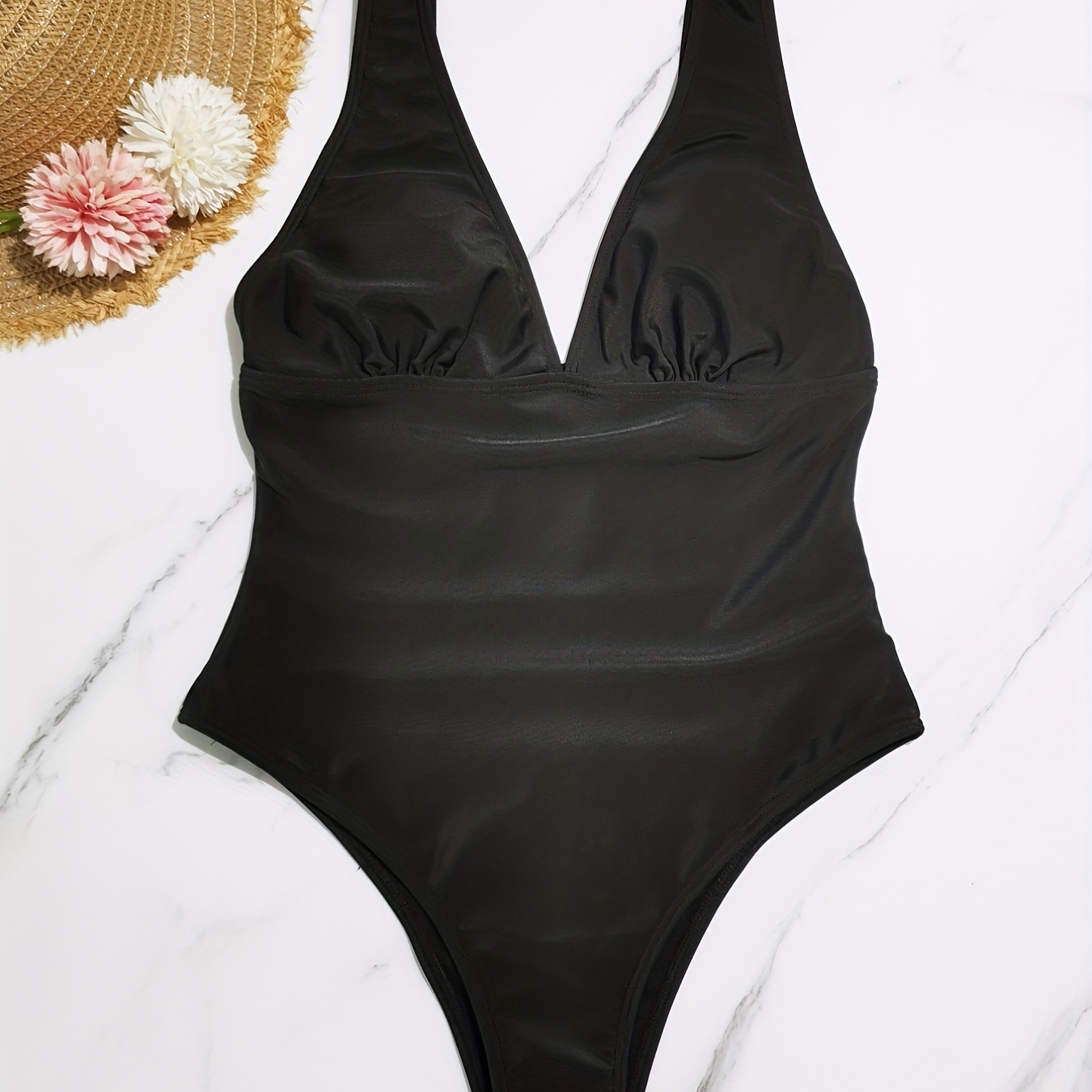 Black Deep V Neck 1 Piece Swimsuit, Tummy Control High Cut Bathing Suit, Women's Swimwear & Clothing
Black Deep V Neck 1 Piece Swimsuit, Tummy Control High Cut Bathing Suit, Women's Swimwear & Clothing