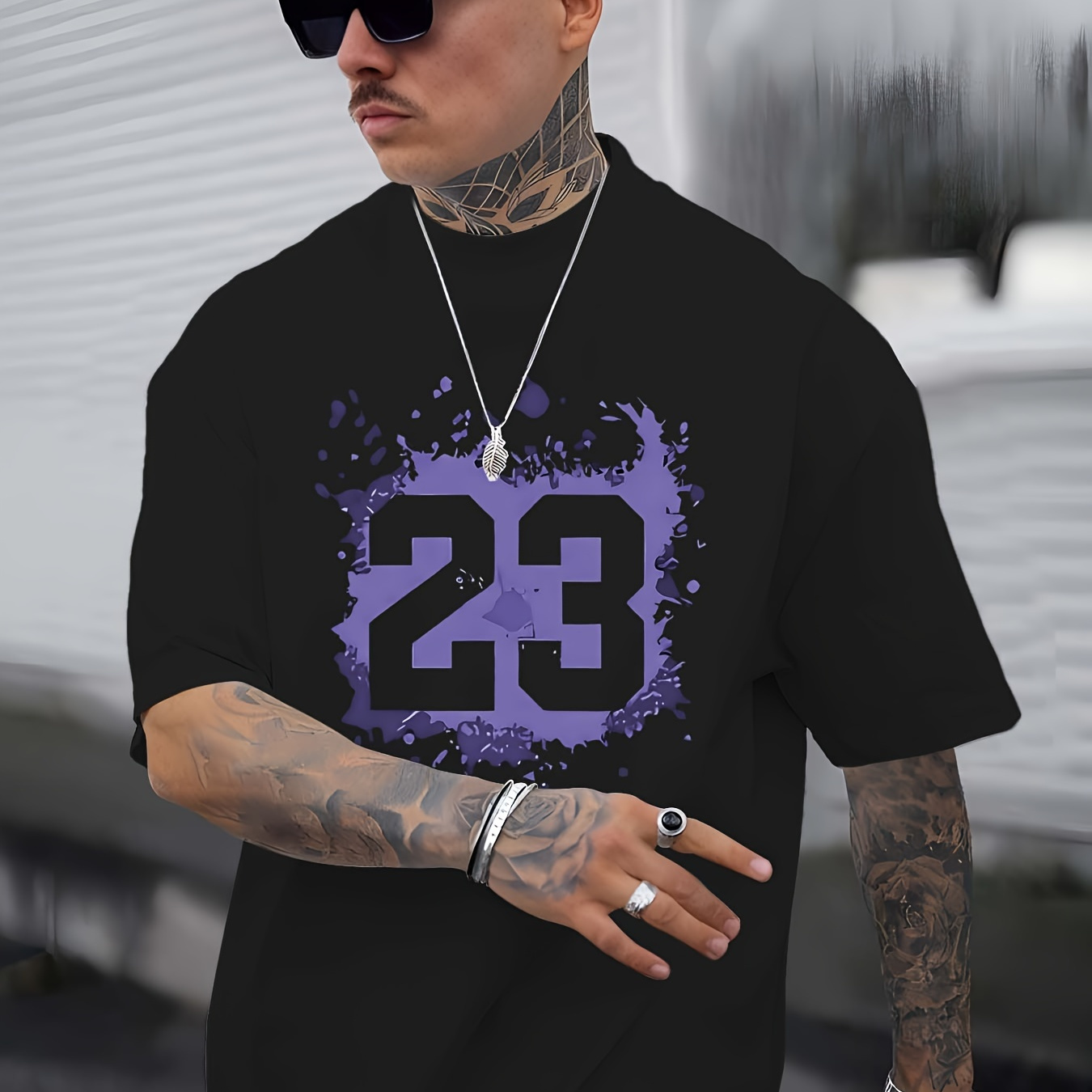 Men' Casual T-shirt - Stylish Printed Short Sleeve, Breathable Polyester , Machine Washable - Summer
Men' Casual T-shirt - Stylish Printed Short Sleeve, Breathable Polyester , Machine Washable - Summer