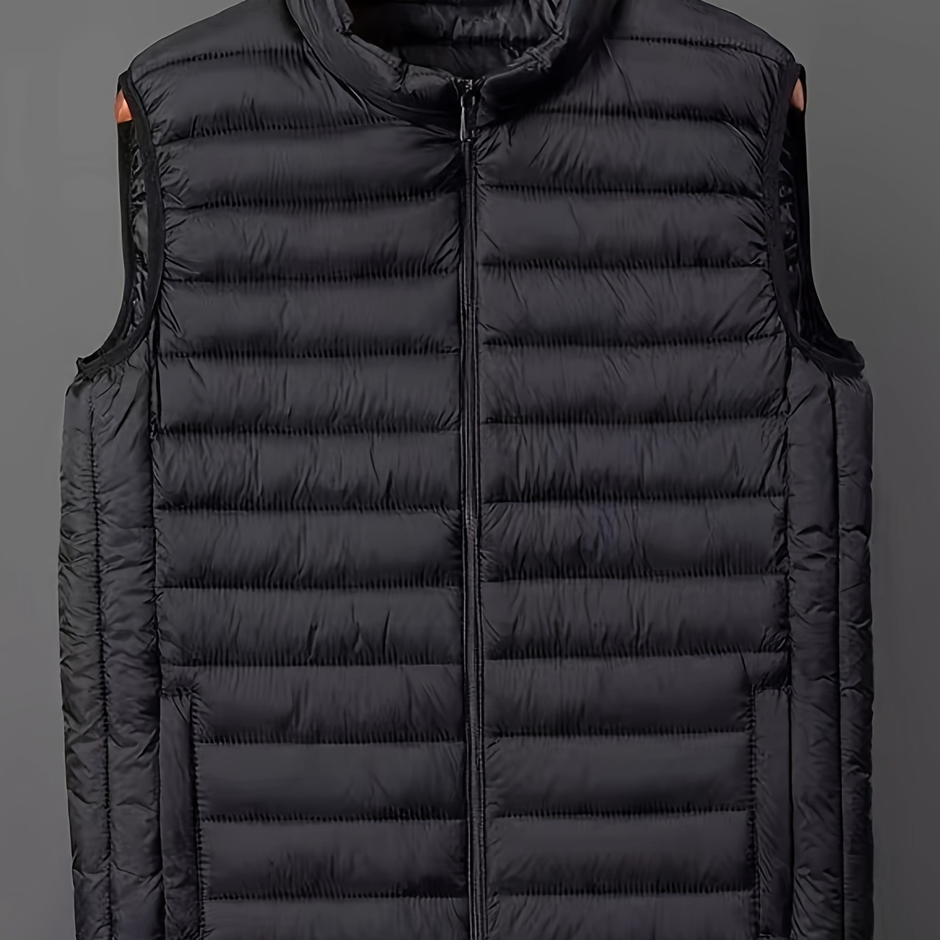 Men's Lightweight Thermal Vest - Solid Color, Stand Collar, Zip-up Sleeveless Jacket For Fall & Winter Outdoor Activities
Men's Lightweight Thermal Vest - Solid Color, Stand Collar, Zip-up Sleeveless Jacket For Fall & Winter Outdoor Activities