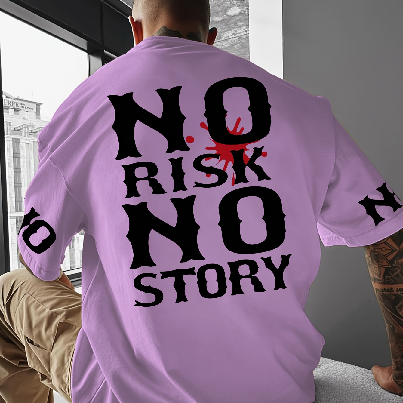 Men's Casual Loose-fit T-shirt With Stylish Letter Print - Breathable Polyester, Round Neck, Summer Wear
Men's Casual Loose-fit T-shirt With Stylish Letter Print - Breathable Polyester, Round Neck, Summer Wear