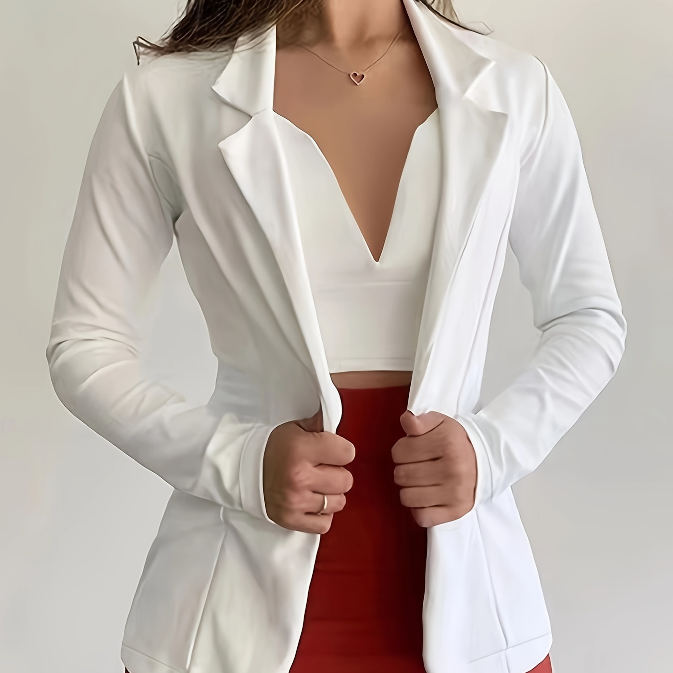 Solid Lapel Button Long Sleeve Blazer Jacket, Casual Loose Commuter Formal Outerwear, Women's Clothing
Solid Lapel Button Long Sleeve Blazer Jacket, Casual Loose Commuter Formal Outerwear, Women's Clothing
