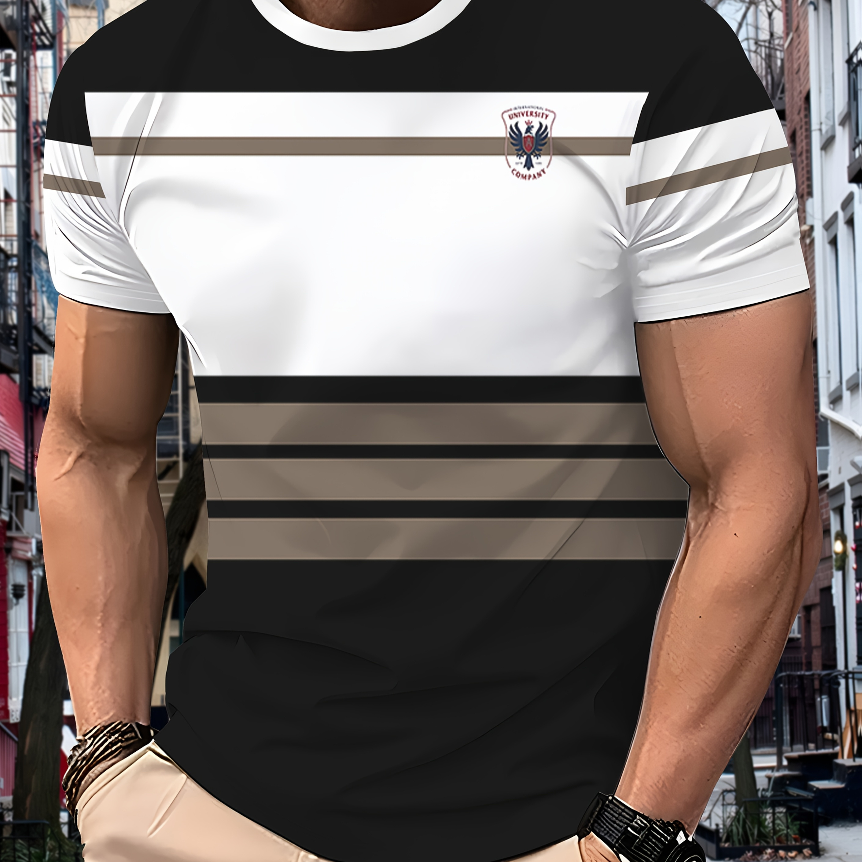 Men's Breathable Mesh Casual T-shirt - 100% Polyester, Crew Neck, Short Sleeve With Geometric Print - All
Men's Breathable Mesh Casual T-shirt - 100% Polyester, Crew Neck, Short Sleeve With Geometric Print - All