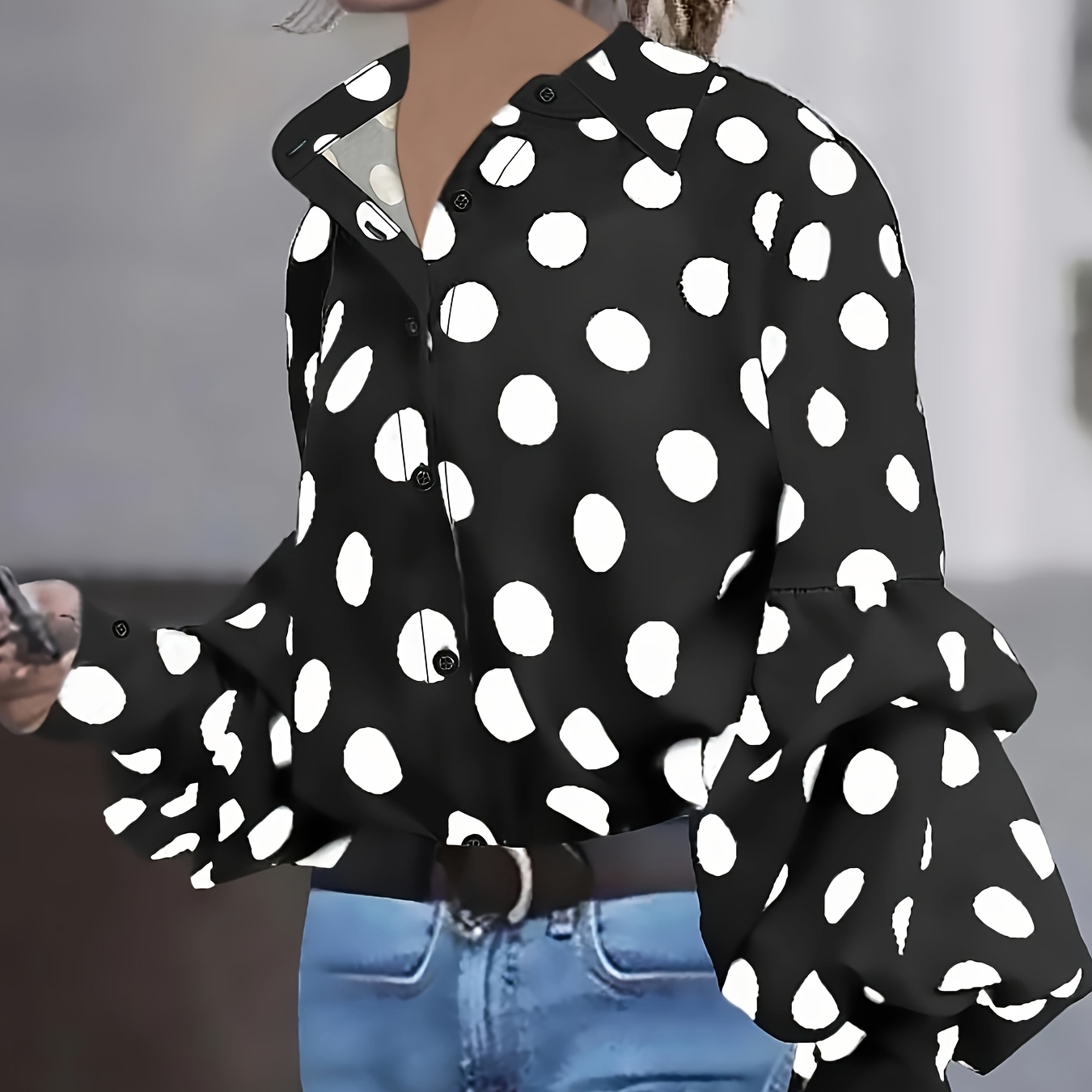 Chemise Plissée à Élégante à Manches Longues pour Femme, Polyester, Lavable en Machine - Printemps/Été/Automne, Automne, Blouse
Chemise Plissée à Élégante à Manches Longues pour Femme, Polyester, Lavable en Machine - Printemps/Été/Automne, Automne, Blouse