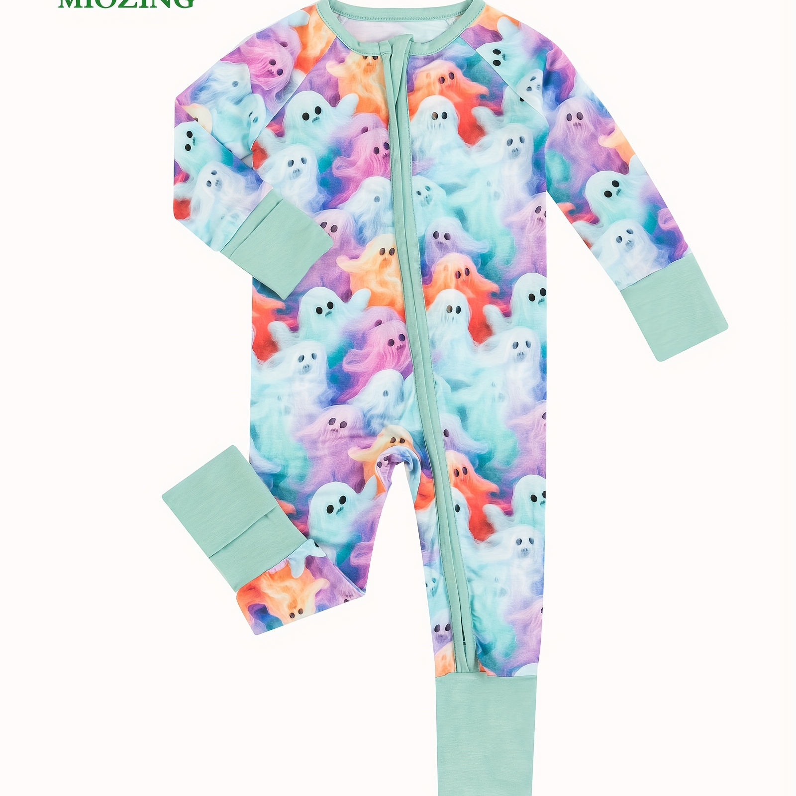 Miozing Baby's Colorful Halloween Ghost Pattern Bamboo Fiber Long Sleeve Romper, Toddler & Infant Girl's Bodysuit
Miozing Baby's Colorful Halloween Ghost Pattern Bamboo Fiber Long Sleeve Romper, Toddler & Infant Girl's Bodysuit