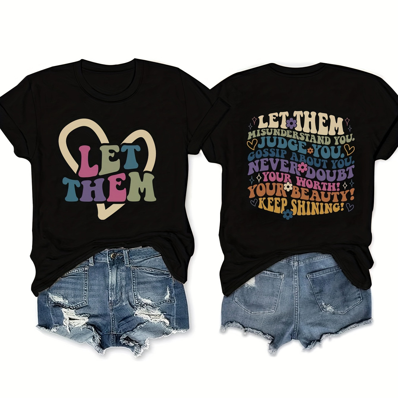Letter Print T-shirt, Short Sleeve Crew Neck Casual Top For Summer & Spring, Women's Clothing
Letter Print T-shirt, Short Sleeve Crew Neck Casual Top For Summer & Spring, Women's Clothing