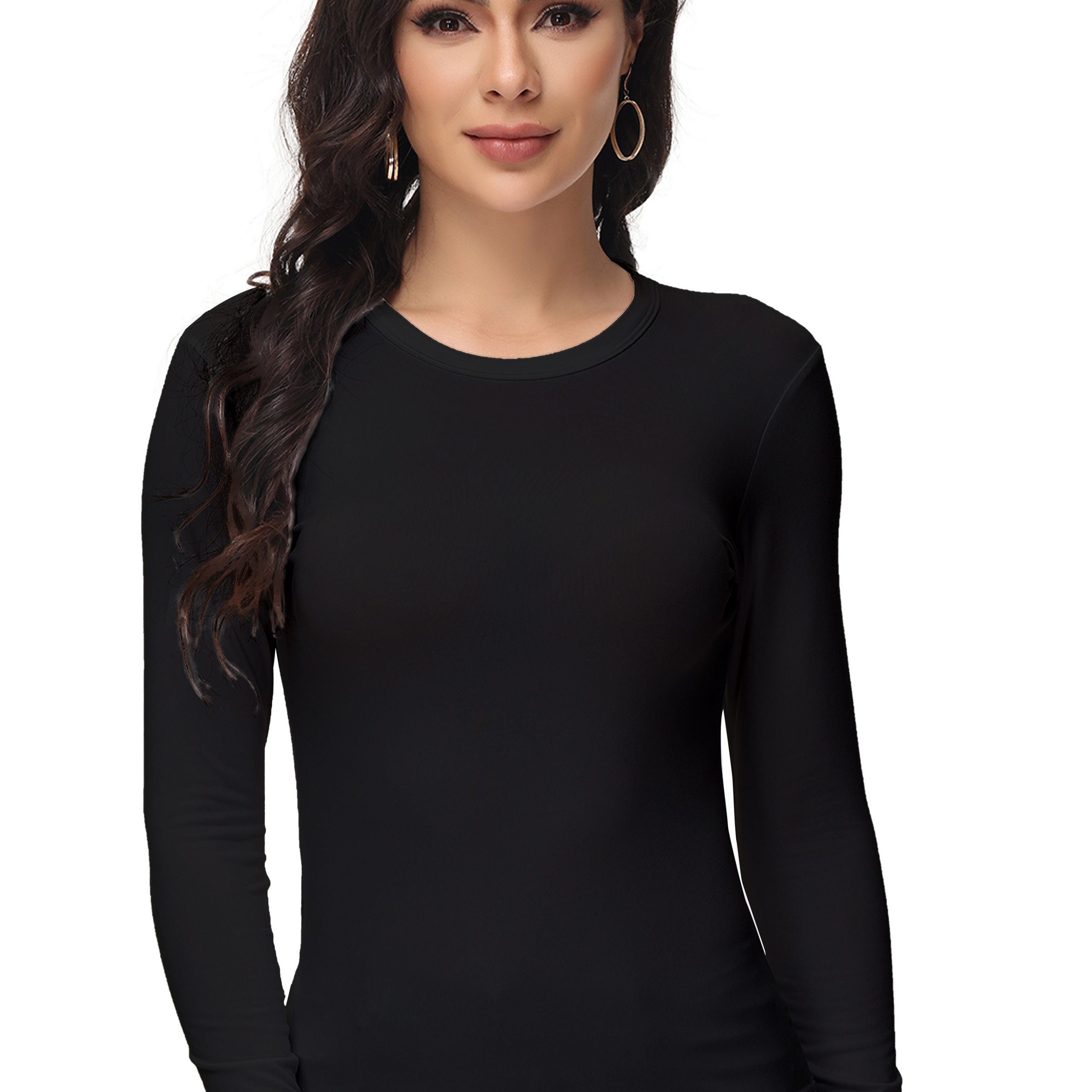 Women's Moisture-wicking Long Sleeve Round Neck T-shirt For Running And Sports, Breathable And Quick-drying
Women's Moisture-wicking Long Sleeve Round Neck T-shirt For Running And Sports, Breathable And Quick-drying