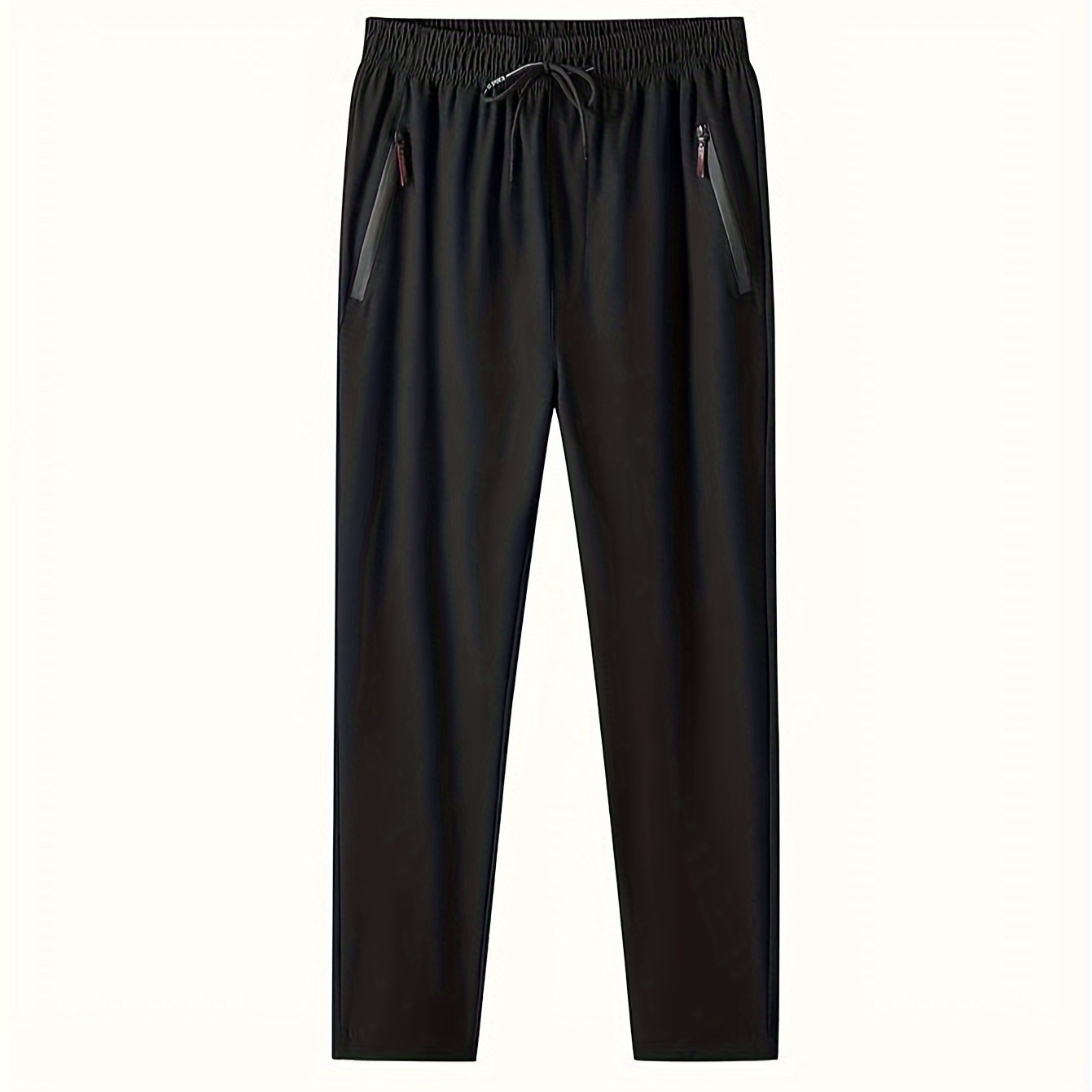 Men's Breathable Quick-drying Casual Pants, Sports Lightweight Straight Leg Drawstring Long Pants With Zipper Pockets
Men's Breathable Quick-drying Casual Pants, Sports Lightweight Straight Leg Drawstring Long Pants With Zipper Pockets