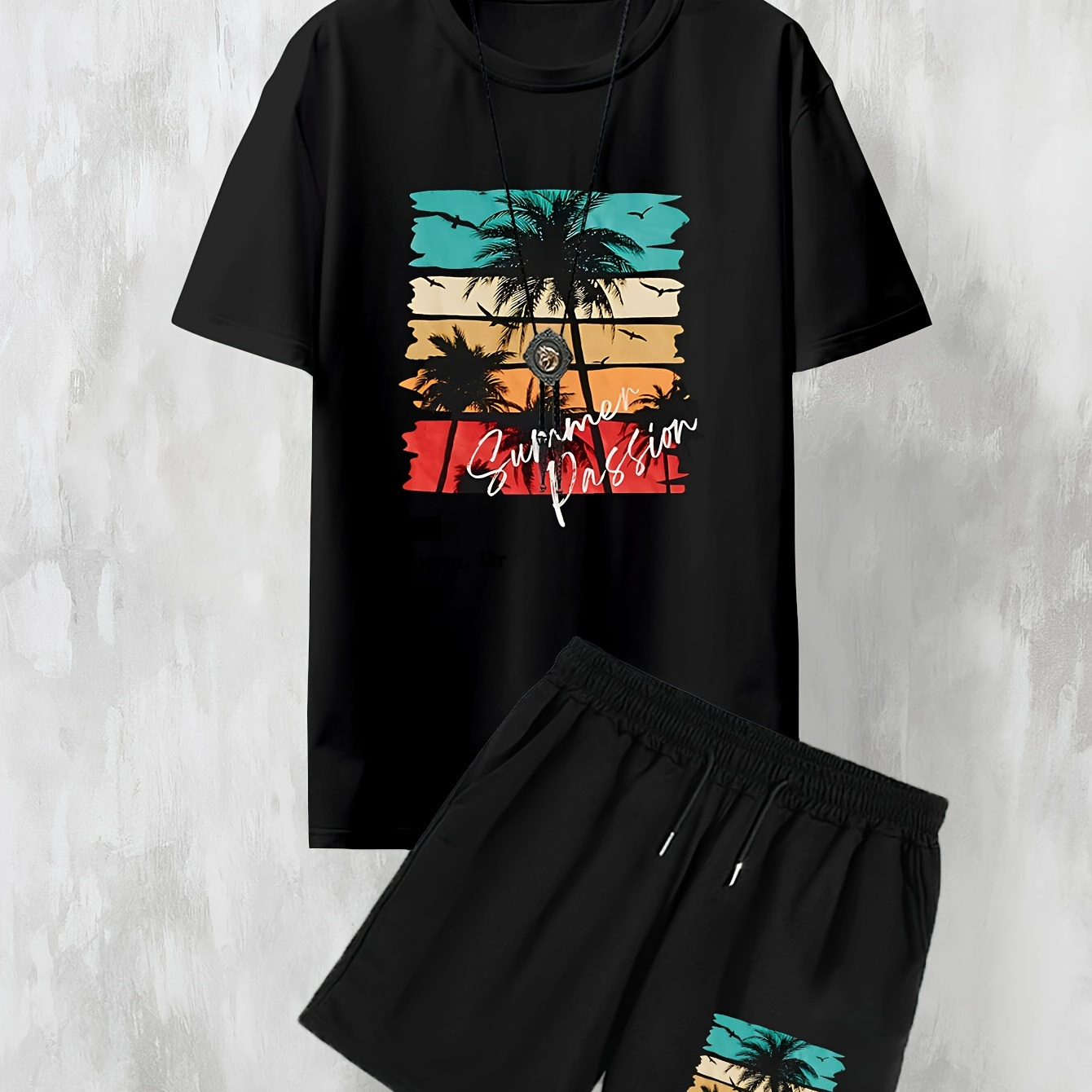 Summer Beach Graphic Graphic Print, 2pcs Boy's Street Style Short Sleeve Outfit, Crew Neck T-shirt & Shorts Set, Trendy Summer Outfit For Summer Holiday
Summer Beach Graphic Graphic Print, 2pcs Boy's Street Style Short Sleeve Outfit, Crew Neck T-shirt & Shorts Set, Trendy Summer Outfit For Summer Holiday
