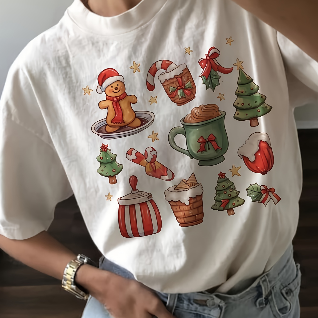 Graphic Print T-shirt, Short Sleeve Crew Neck Casual Top For Summer & Spring, Women's Clothing
Graphic Print T-shirt, Short Sleeve Crew Neck Casual Top For Summer & Spring, Women's Clothing