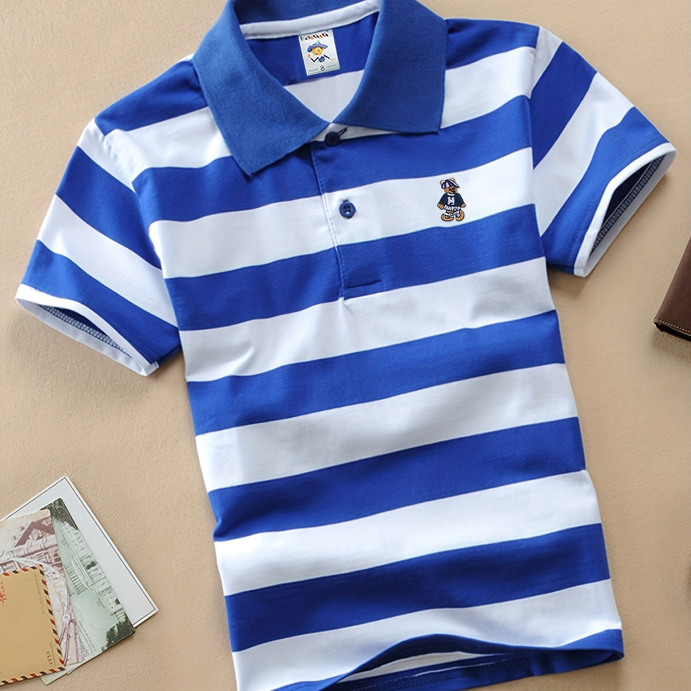 Boys Casual Trendy Cute Striped Cotton Short Sleeve Polo T-shirt For Summer Holiday Party Kids Clothes
Boys Casual Trendy Cute Striped Cotton Short Sleeve Polo T-shirt For Summer Holiday Party Kids Clothes