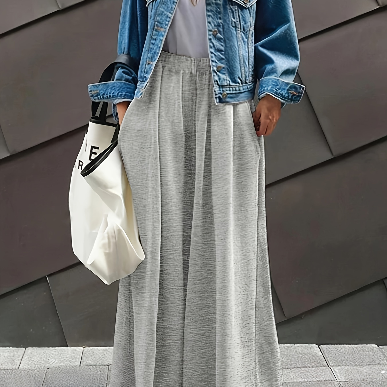1pc Women's Casual Solid Color High-waist Loose Fit Wide Leg Pants With , Polyester Knit Fabric, Adult Loungewear
1pc Women's Casual Solid Color High-waist Loose Fit Wide Leg Pants With , Polyester Knit Fabric, Adult Loungewear