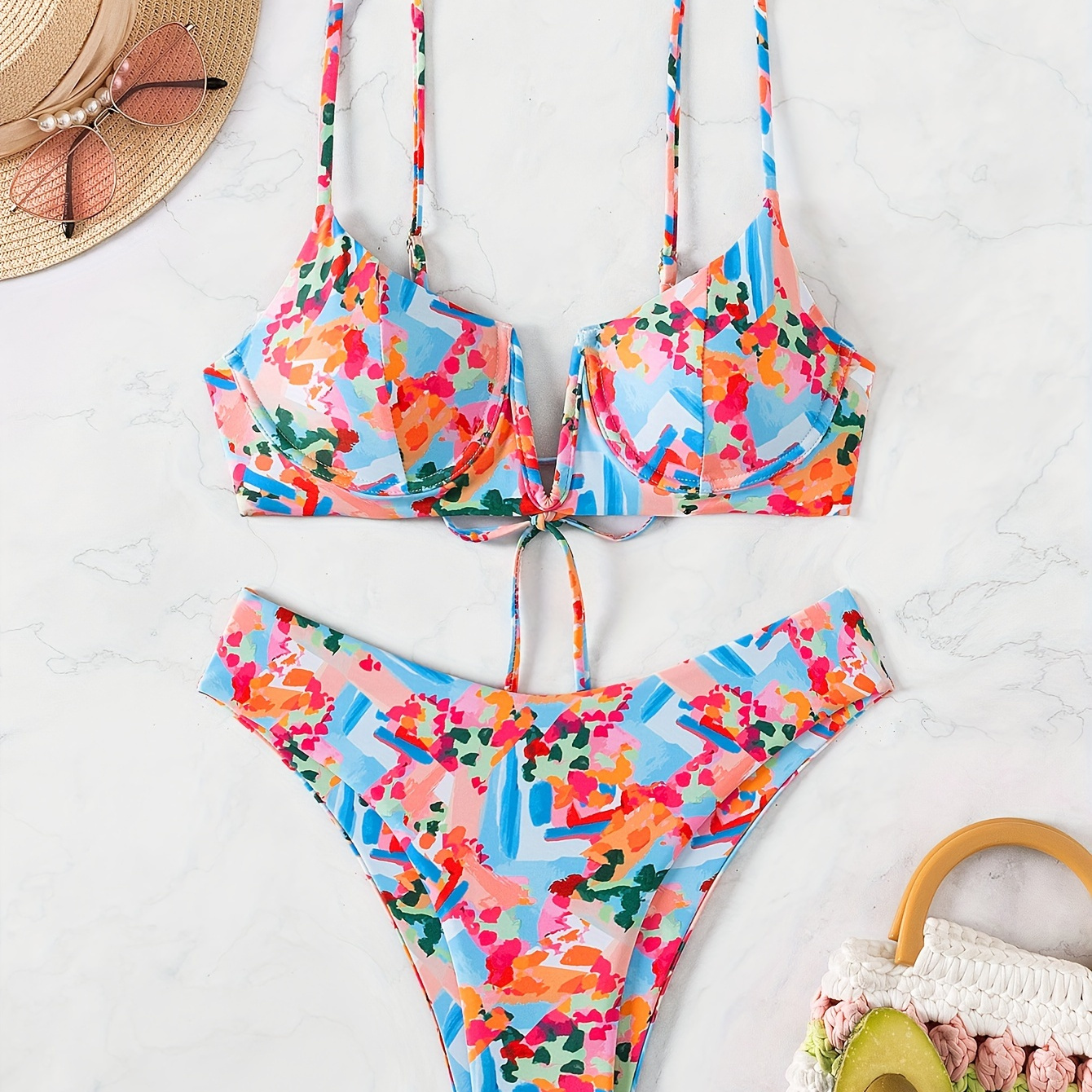 Allover Print 2 Piece Set Bikini, V Neck High Cut Swimsuits, Women's Swimwear & Clothing
Allover Print 2 Piece Set Bikini, V Neck High Cut Swimsuits, Women's Swimwear & Clothing