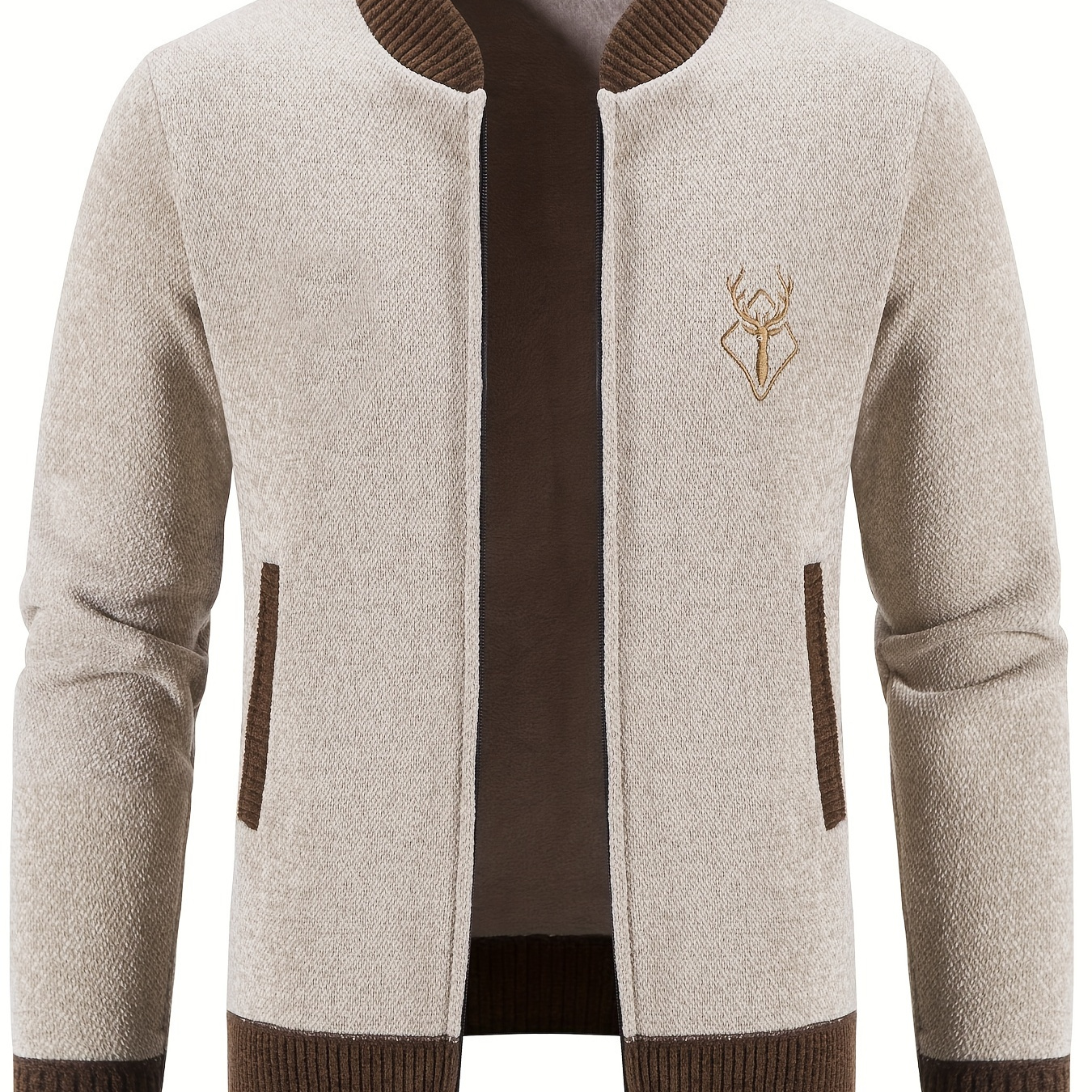 Men's Knit Jacket, Casual Knit Jacket, Zipper Sweater Jacket, Collar With Pockets For Fall And Winter
Men's Knit Jacket, Casual Knit Jacket, Zipper Sweater Jacket, Collar With Pockets For Fall And Winter