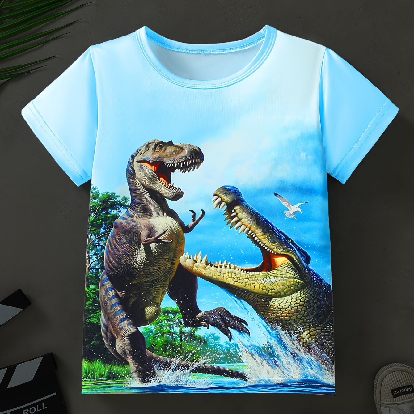 Dinosaurs 3d Print Boys Creative T-shirt, Casual Lightweight Comfy Short Sleeve Tee Tops, Boys Clothes For Summer
Dinosaurs 3d Print Boys Creative T-shirt, Casual Lightweight Comfy Short Sleeve Tee Tops, Boys Clothes For Summer