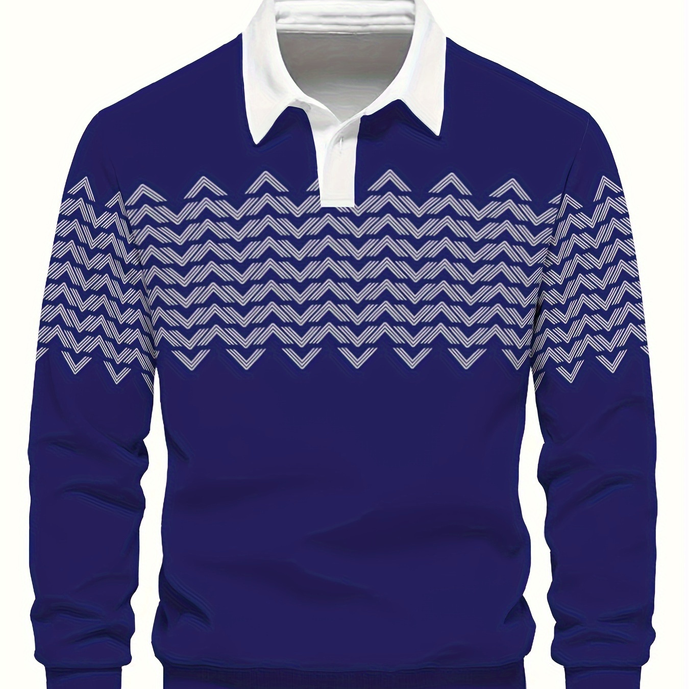 Lapel 3d Print - 100% Polyester , Slight , Striped Pattern, , Regular Fit - Fall/ Long Sleeve Top
Lapel 3d Print - 100% Polyester , Slight , Striped Pattern, , Regular Fit - Fall/ Long Sleeve Top