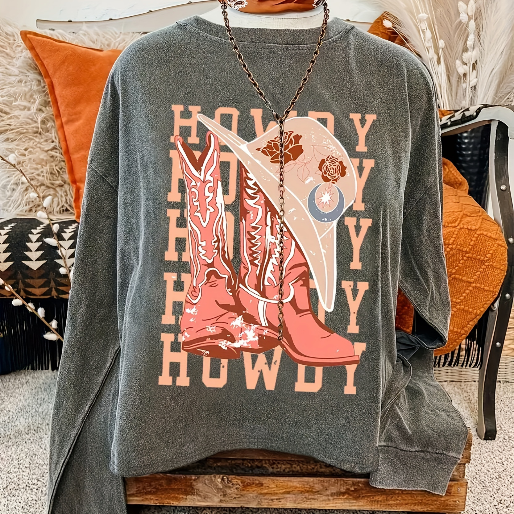 Women's Casual Crew Neck Sweatshirt With Unique - Soft Polyester, Machine Washable - All , Long Sleeve
Women's Casual Crew Neck Sweatshirt With Unique - Soft Polyester, Machine Washable - All , Long Sleeve
