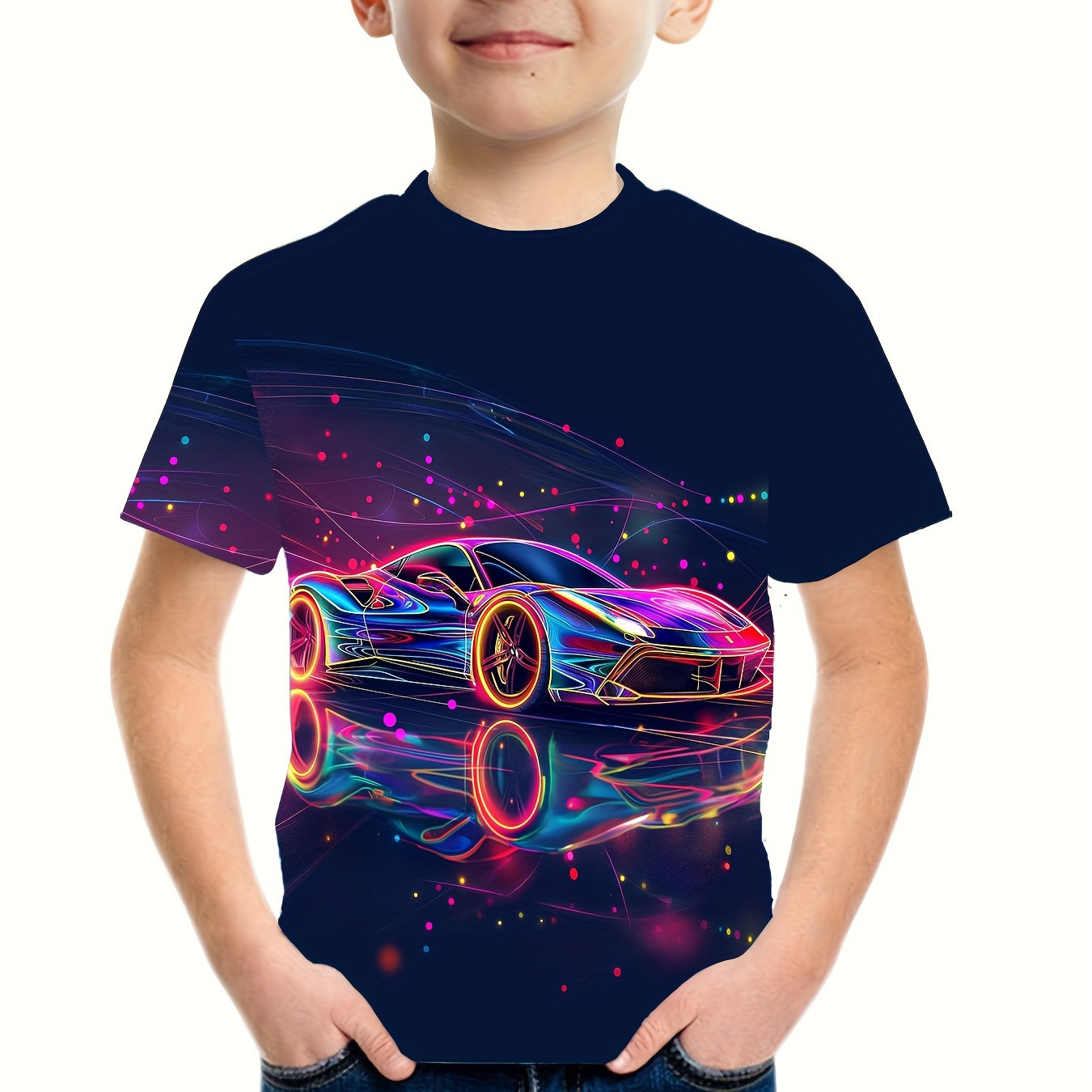 Cool Racing Car 3d Print T-shirt, Tees For Boys, Casual Short Sleeve T-shirt For Summer Spring Fall, Tops As Gifts
Cool Racing Car 3d Print T-shirt, Tees For Boys, Casual Short Sleeve T-shirt For Summer Spring Fall, Tops As Gifts
