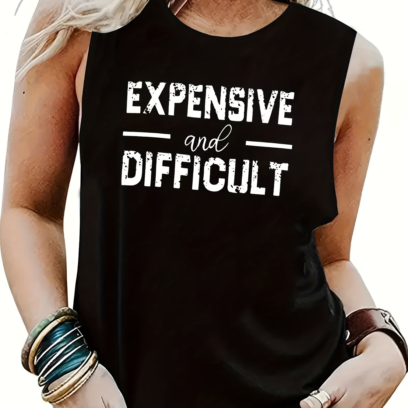 Letter Graphic Casual Round Neck Sports Tank Top, Sleeveless Running Fitness Vest Top, Women's Activewear
Letter Graphic Casual Round Neck Sports Tank Top, Sleeveless Running Fitness Vest Top, Women's Activewear