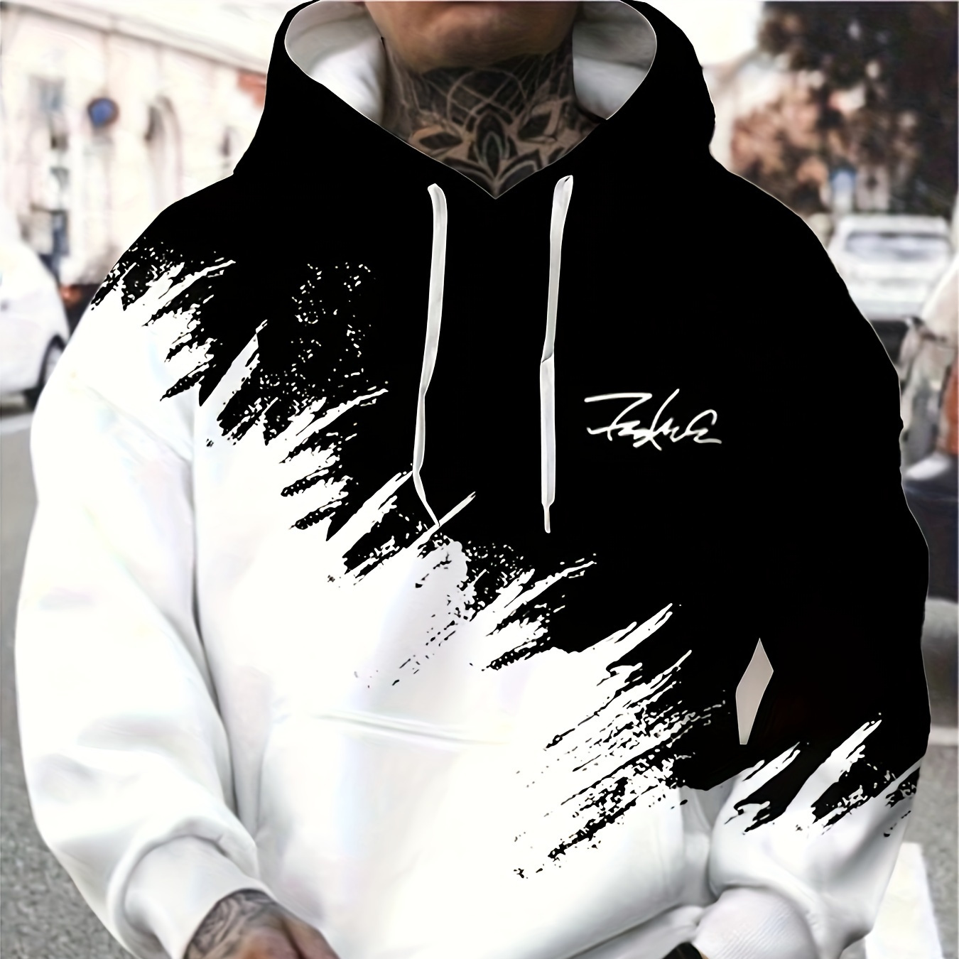 Men's Letters Hoodie With Kangaroo Pocket, Casual Long Sleeve Hooded Sweatshirt For Outdoor
Men's Letters Hoodie With Kangaroo Pocket, Casual Long Sleeve Hooded Sweatshirt For Outdoor