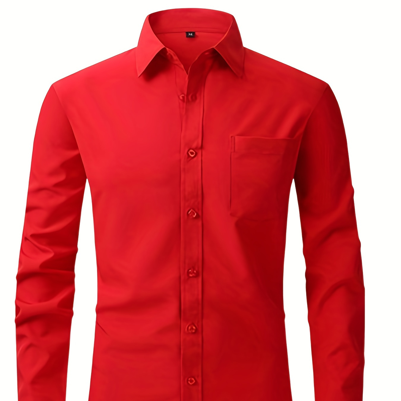 Men's Formal Button Up Shirt With Chest Pocket, Male Clothes For Spring And Fall Business
Men's Formal Button Up Shirt With Chest Pocket, Male Clothes For Spring And Fall Business