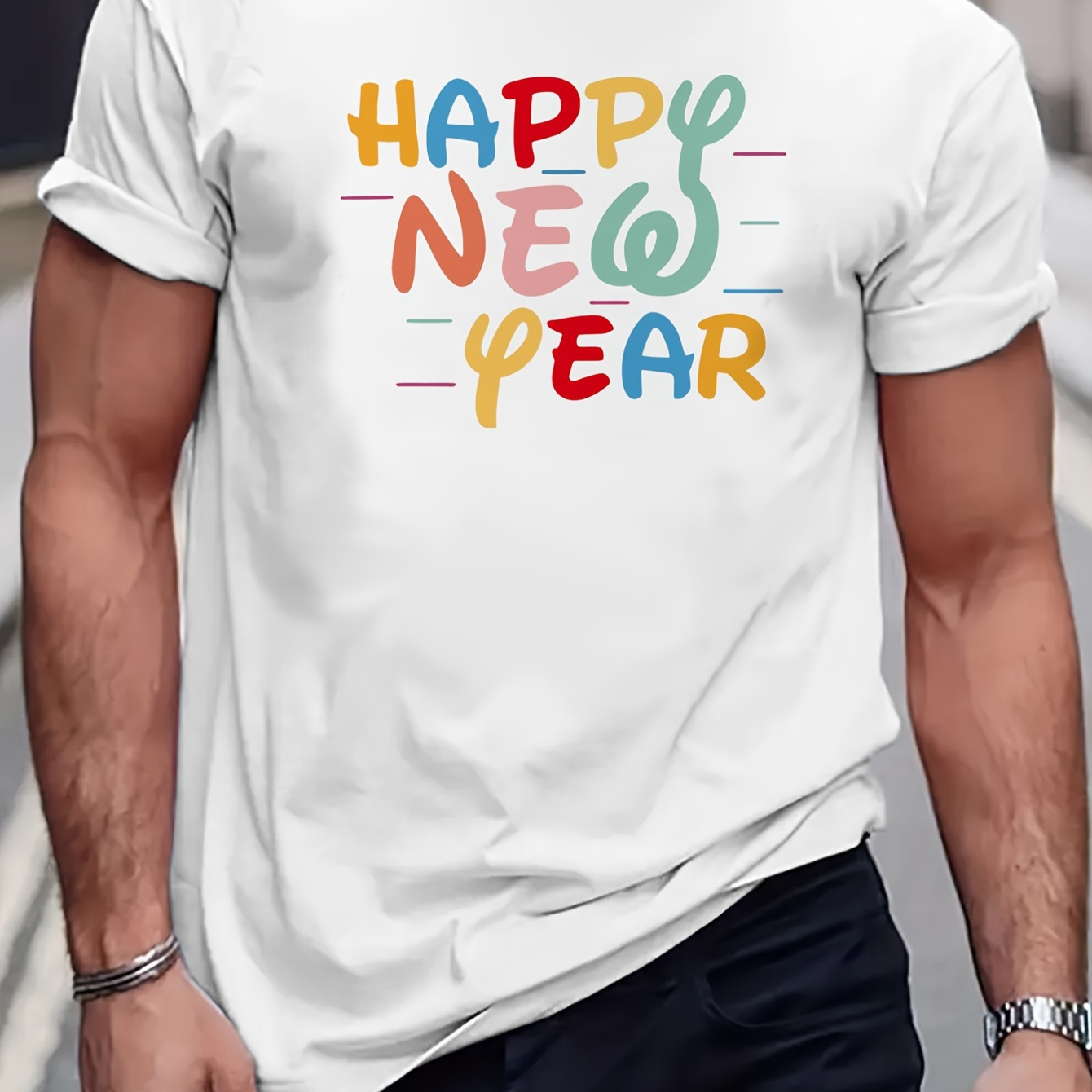 Men's Summer Graphic Tee - Casual Round Neck T-shirt With Stretch, Breathable Polyester , Non-transparent
Men's Summer Graphic Tee - Casual Round Neck T-shirt With Stretch, Breathable Polyester , Non-transparent