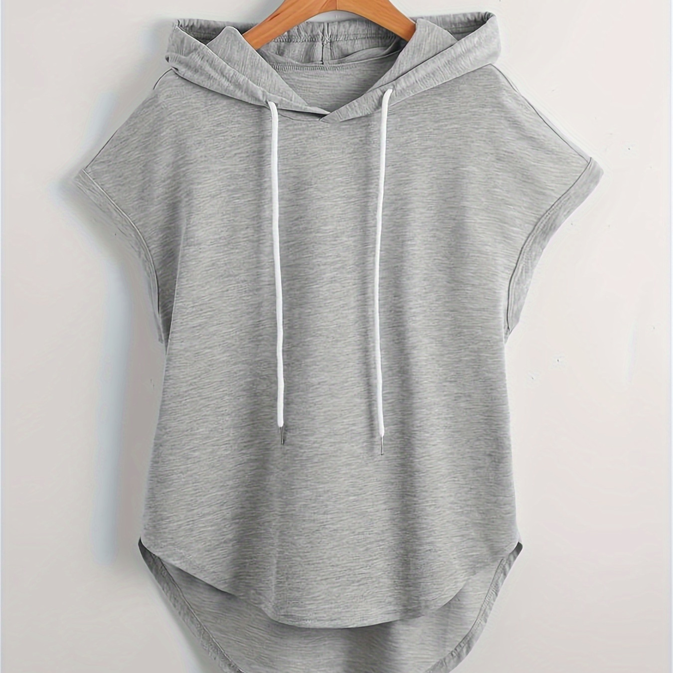 Solid Color Drawstring Hooded T-shirt, Casual Short Sleeve T-shirt For , Women's Clothing
Solid Color Drawstring Hooded T-shirt, Casual Short Sleeve T-shirt For , Women's Clothing