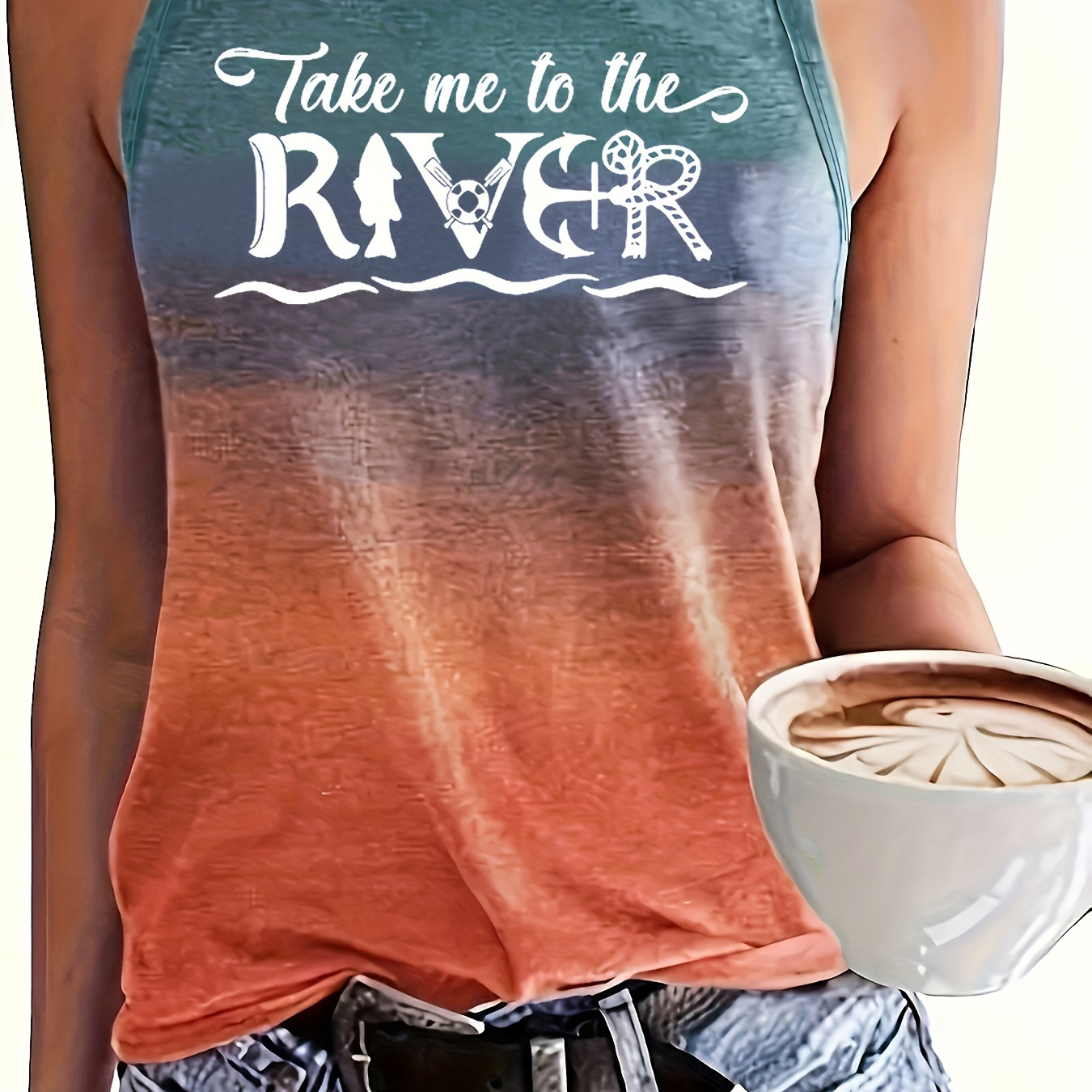 Letter Print Crew Neck Tank Top, Casual Sleeveless Top For Spring & Summer, Women's Clothing
Letter Print Crew Neck Tank Top, Casual Sleeveless Top For Spring & Summer, Women's Clothing