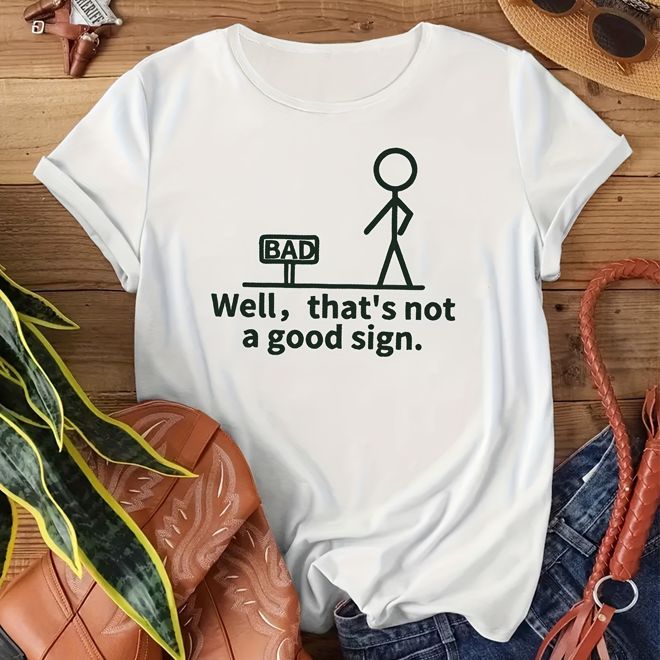 Letter And Funny Print Crew Neck Casual T-shirt, Sports Short Sleeves Tops, Women's Activewear Graphic
Letter And Funny Print Crew Neck Casual T-shirt, Sports Short Sleeves Tops, Women's Activewear Graphic