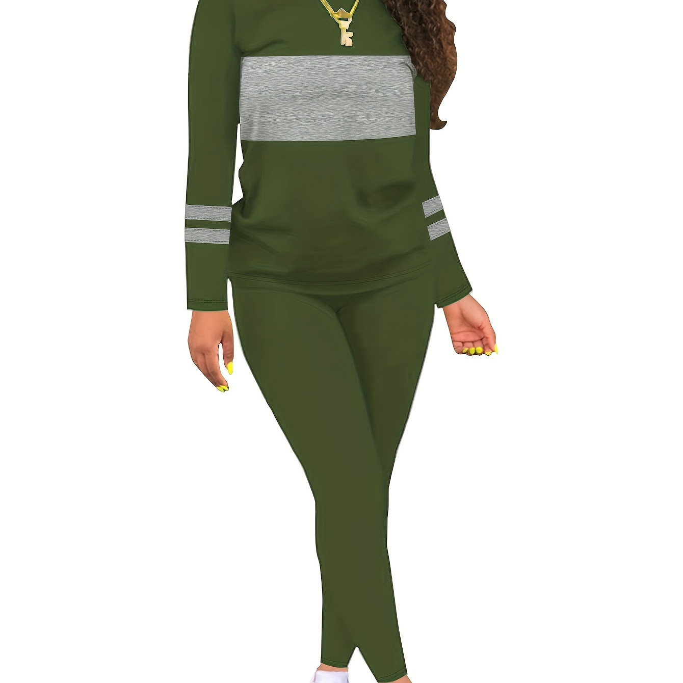 Two-piece Set, Casual Long Sleeve Crew Neck Top & Pants Outfits, Women's Clothing, Ladies Pant Sets
Two-piece Set, Casual Long Sleeve Crew Neck Top & Pants Outfits, Women's Clothing, Ladies Pant Sets