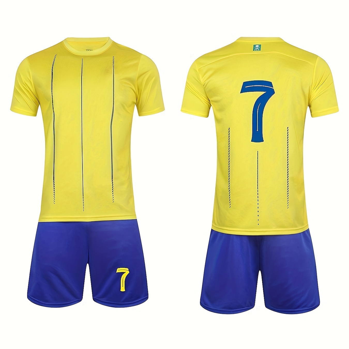 2pcs Boys Breathable #7 Sports Football Training Outfit, Casual Quick-drying Short Sleeve T-shirt&shorts, Boys Clothing For Summer
2pcs Boys Breathable #7 Sports Football Training Outfit, Casual Quick-drying Short Sleeve T-shirt&shorts, Boys Clothing For Summer