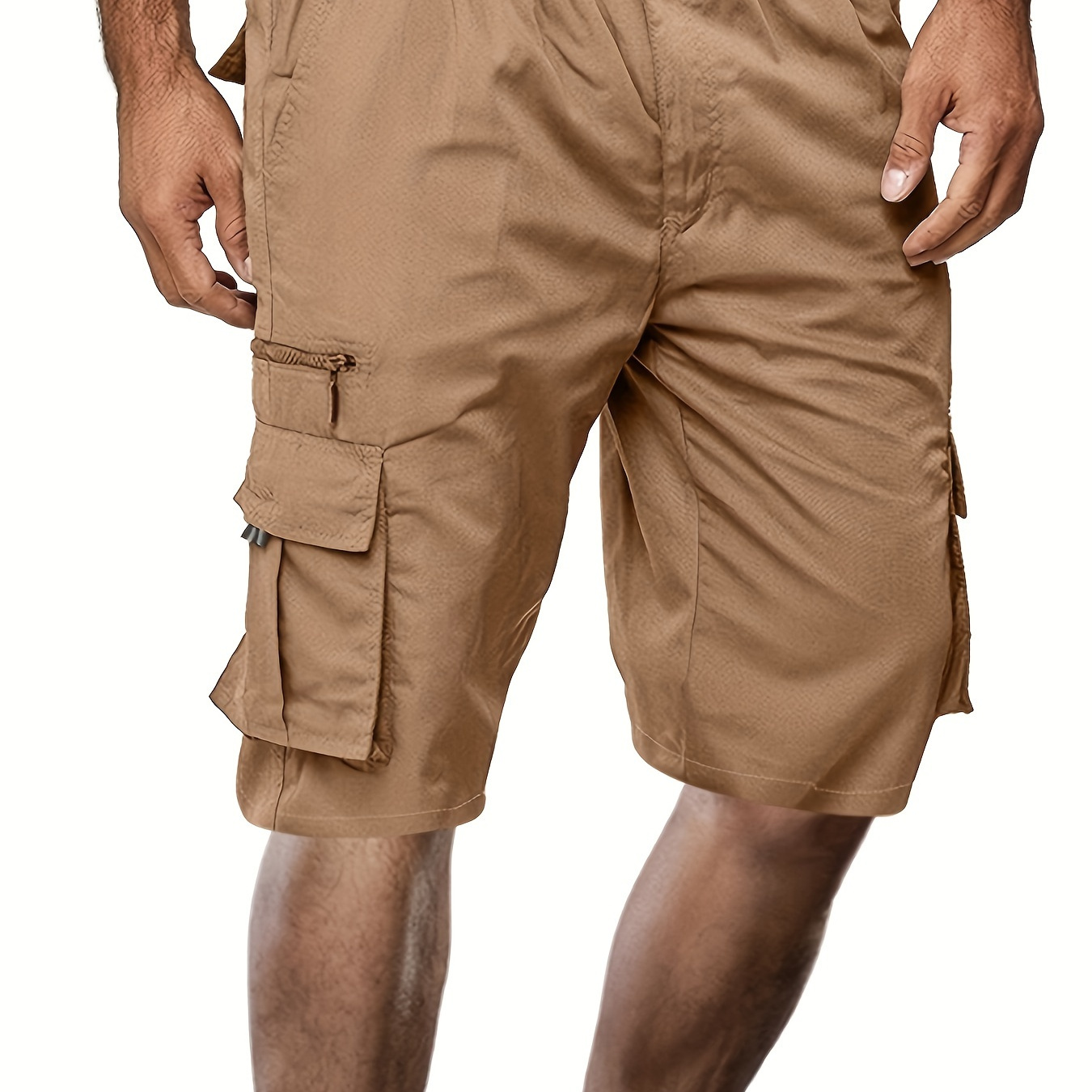 Men Sports Casual Shorts, Elastic Waist Solid Color Pockets Loose Straight Short Pants
Men Sports Casual Shorts, Elastic Waist Solid Color Pockets Loose Straight Short Pants