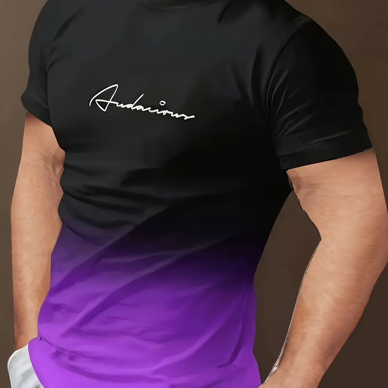 Gradient Crew Neck Short Sleeve T-shirt For Men, Casual Summer T-shirt For Daily Wear And Vacation Resorts
Gradient Crew Neck Short Sleeve T-shirt For Men, Casual Summer T-shirt For Daily Wear And Vacation Resorts