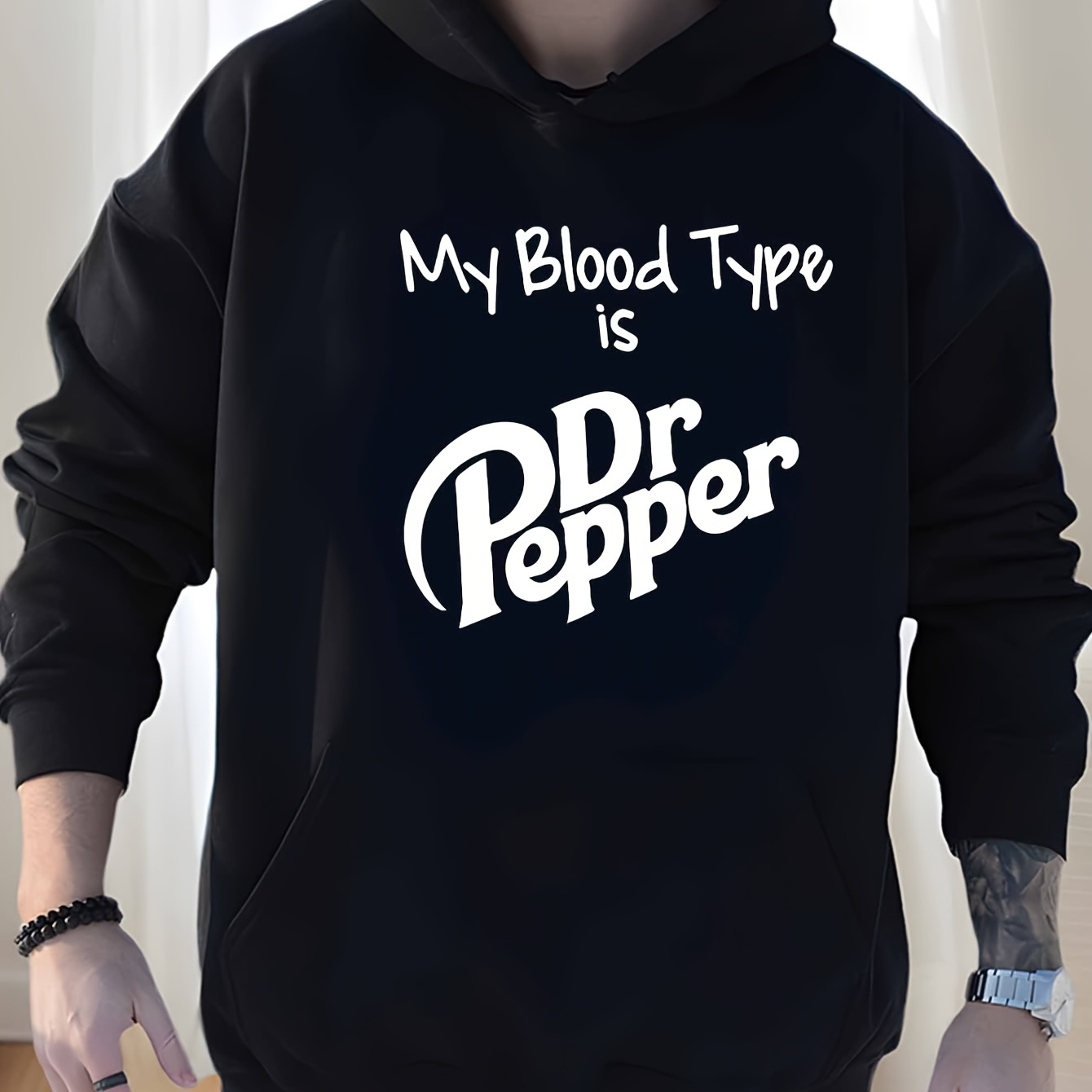 1pcmen's Fun Black Printed Hoodie Pocket Hoodie | My Is Hoodie, Comfortable Drawstring Fashion Hoodie, Fall/ Winter Men's Wear.
1pcmen's Fun Black Printed Hoodie Pocket Hoodie | My Is Hoodie, Comfortable Drawstring Fashion Hoodie, Fall/ Winter Men's Wear.
