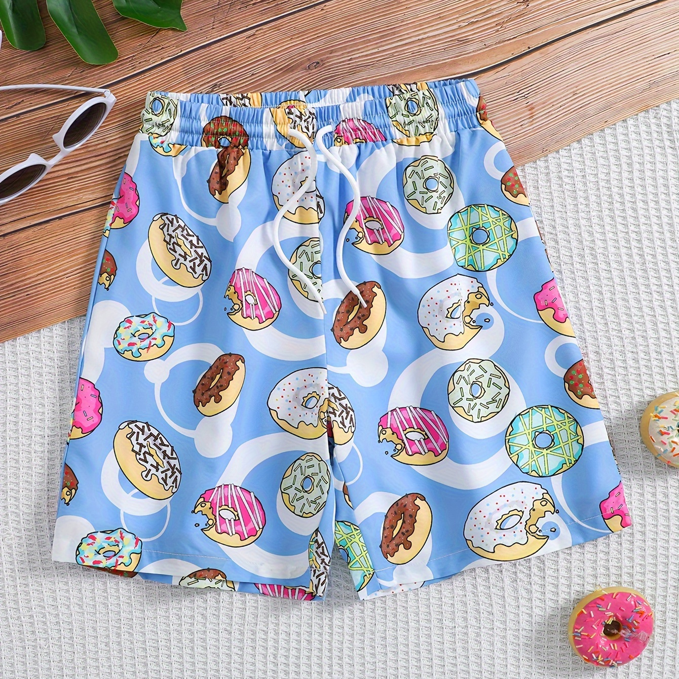 Cartoon Donut Print Boys Comfortable Creative Shorts, Casual Quick-drying Shorts For Summer Beach Outdoor
Cartoon Donut Print Boys Comfortable Creative Shorts, Casual Quick-drying Shorts For Summer Beach Outdoor
