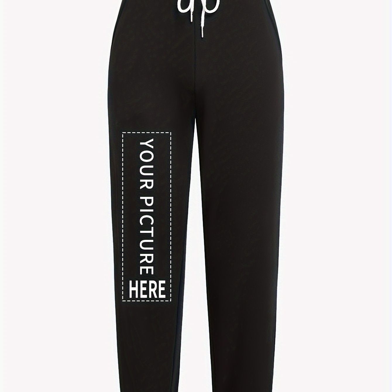 Men's Personalized Joggers With Pockets, Casual Drawstring Elastic Waist Customize Pants For Outdoor
Men's Personalized Joggers With Pockets, Casual Drawstring Elastic Waist Customize Pants For Outdoor