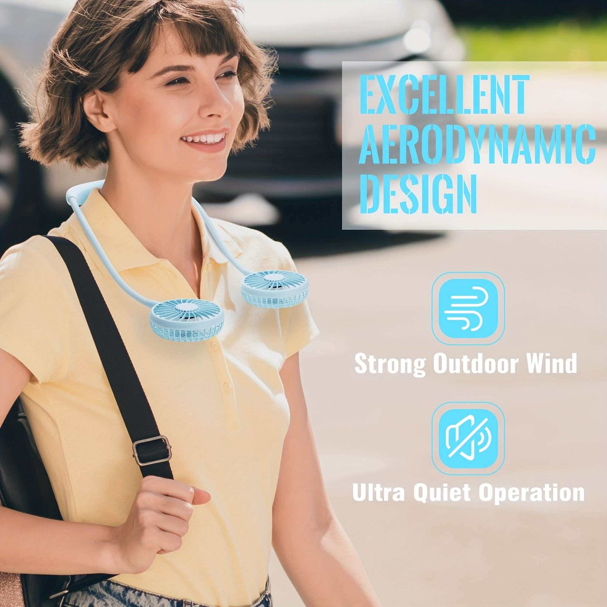 Rechargeable Portable Neck Fan With Led Lights - 360° Rotation, 3 Adjustable Speeds, Hands-free Wearable Neck Fan For Outdoor, Indoor, Office, Travel, And Sports - Usb Powered Personal Air Conditioner
Rechargeable Portable Neck Fan With Led Lights - 360° Rotation, 3 Adjustable Speeds, Hands-free Wearable Neck Fan For Outdoor, Indoor, Office, Travel, And Sports - Usb Powered Personal Air Conditioner