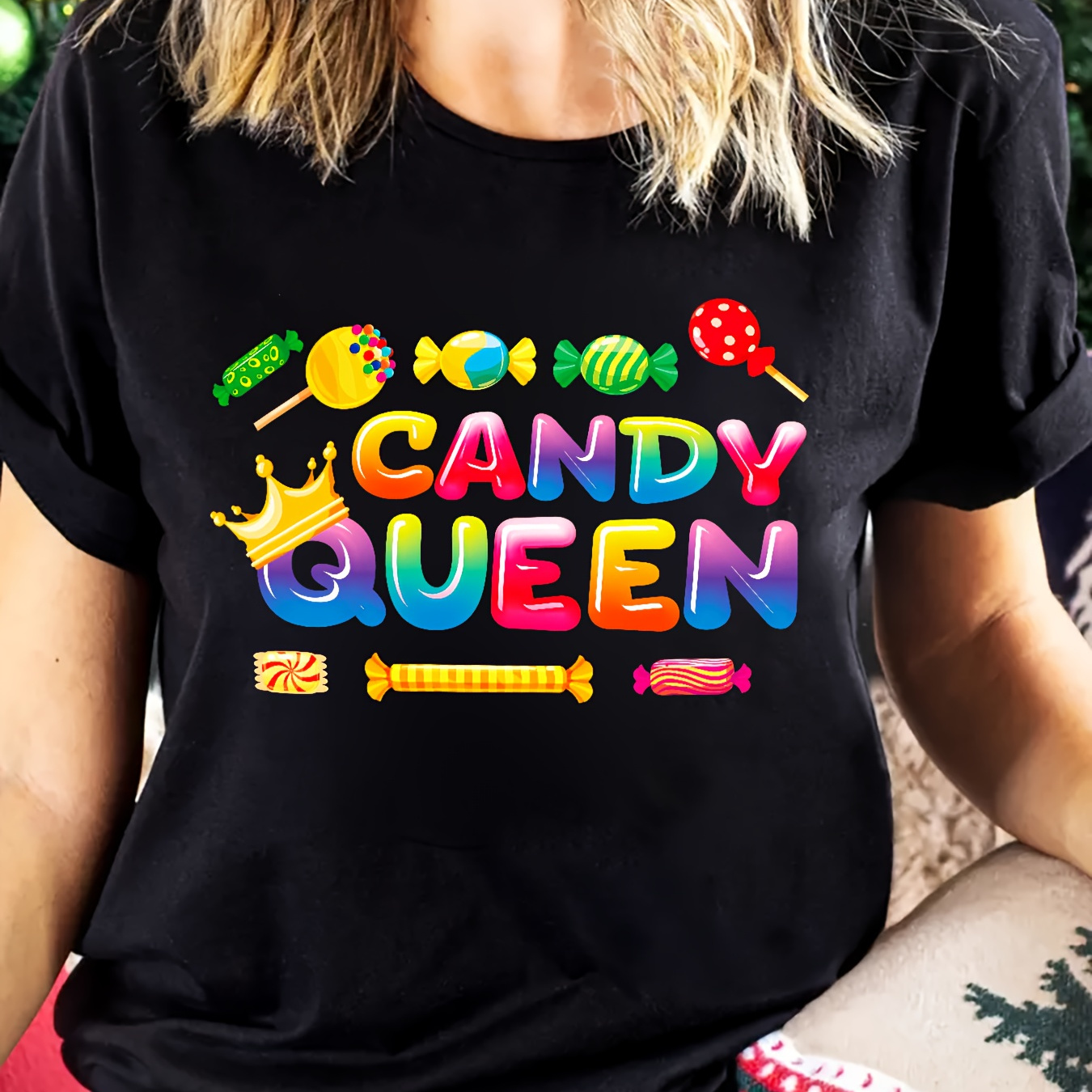 Graphic Tee - Casual Summer T-shirt For Women, Breathable Polyester, Machine Washable, Round Neck
Graphic Tee - Casual Summer T-shirt For Women, Breathable Polyester, Machine Washable, Round Neck