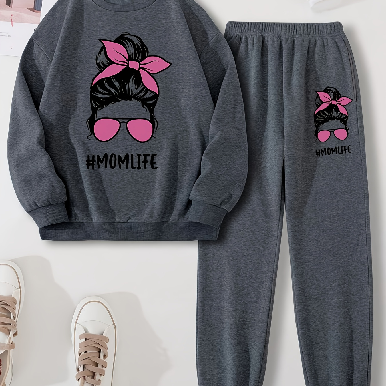 Women's Fashionable Comfortable Letter Neck Sweatshirt And Sweatpants Set, Polyester, Machine Washable - All
Women's Fashionable Comfortable Letter Neck Sweatshirt And Sweatpants Set, Polyester, Machine Washable - All