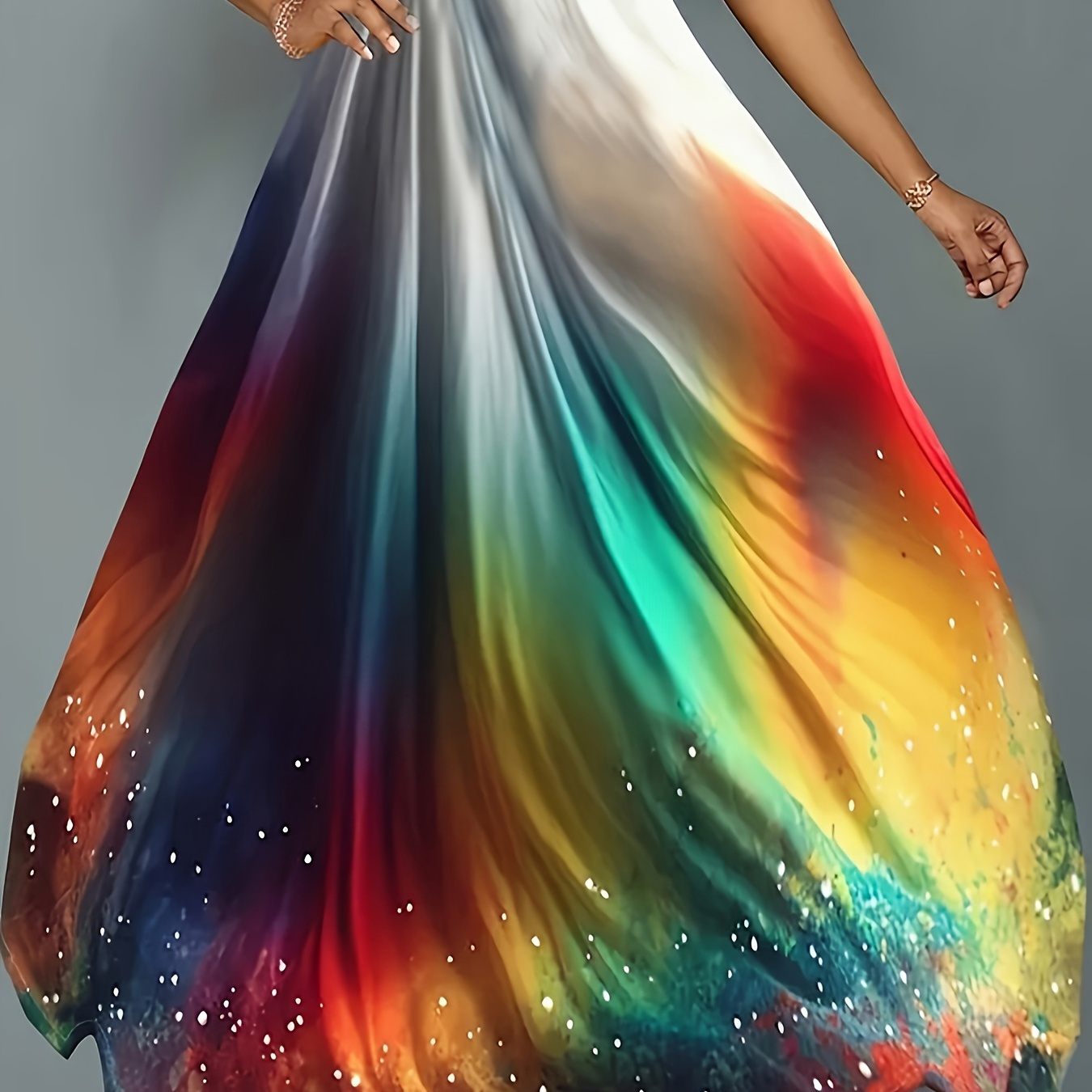 Plus Size Colorful Print Skirt, Vacation Elastic Waist Midi Skirt For Spring & Summer, Women's Plus Size Clothing
Plus Size Colorful Print Skirt, Vacation Elastic Waist Midi Skirt For Spring & Summer, Women's Plus Size Clothing