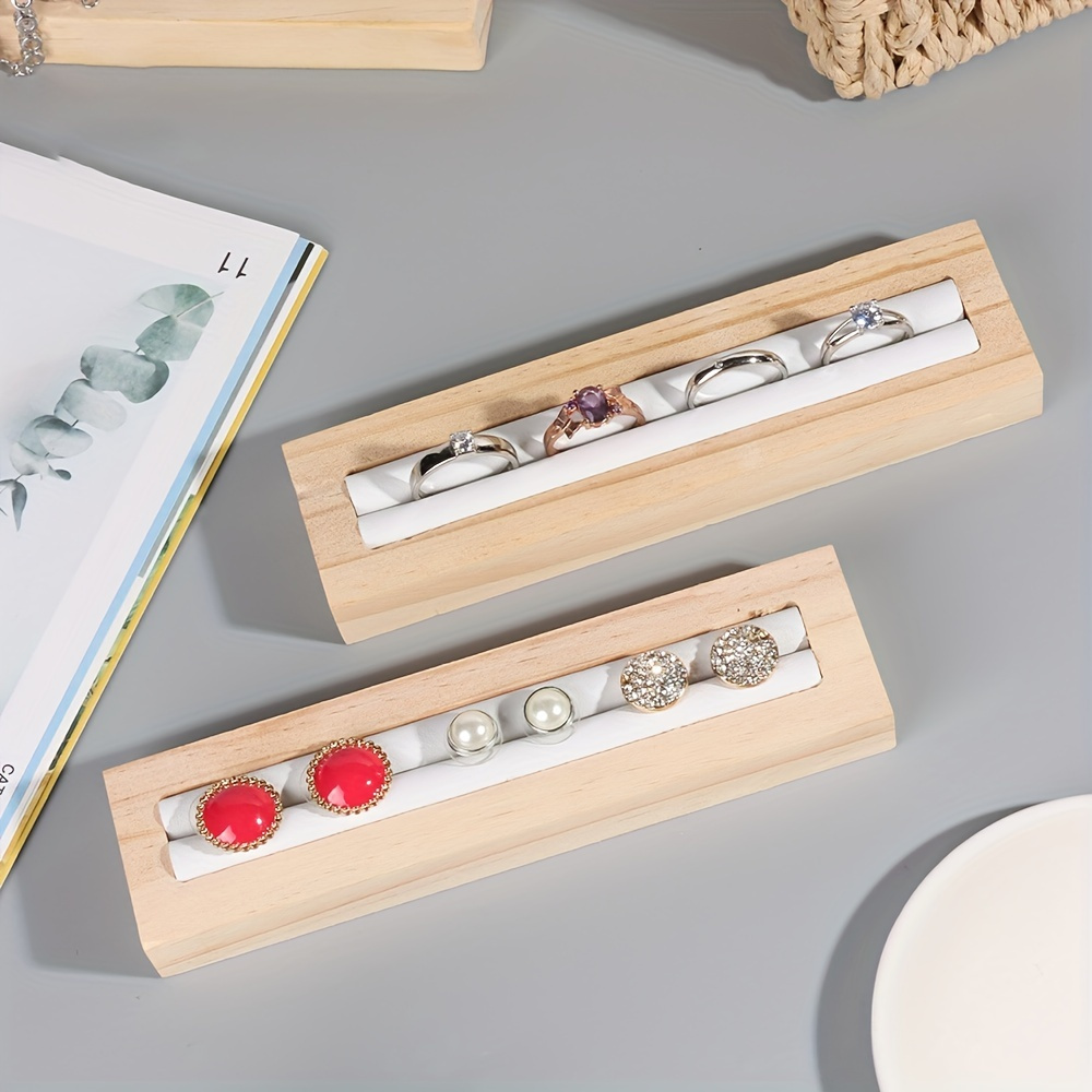 1pc Ring Thin Bangle Display Organizer, Real Pine Wood Jewelry Holder, Ring Display Stand, Jewelry Gift Desk Storage Tray, Gift For Her, Mother's Day Gift
1pc Ring Thin Bangle Display Organizer, Real Pine Wood Jewelry Holder, Ring Display Stand, Jewelry Gift Desk Storage Tray, Gift For Her, Mother's Day Gift