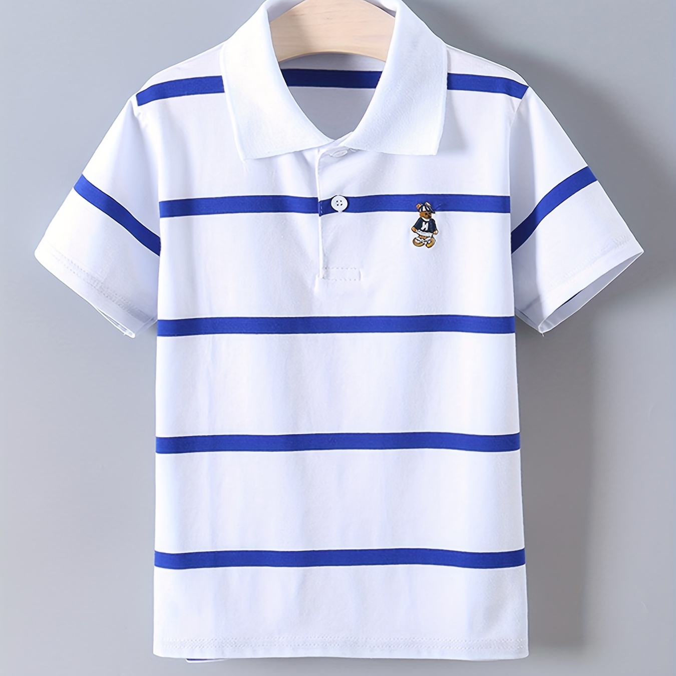 Boys' Casual Lapel Shirt Children's Top Short Sleeve T-shirt Children's Clothing Comfortable Breathable
Boys' Casual Lapel Shirt Children's Top Short Sleeve T-shirt Children's Clothing Comfortable Breathable