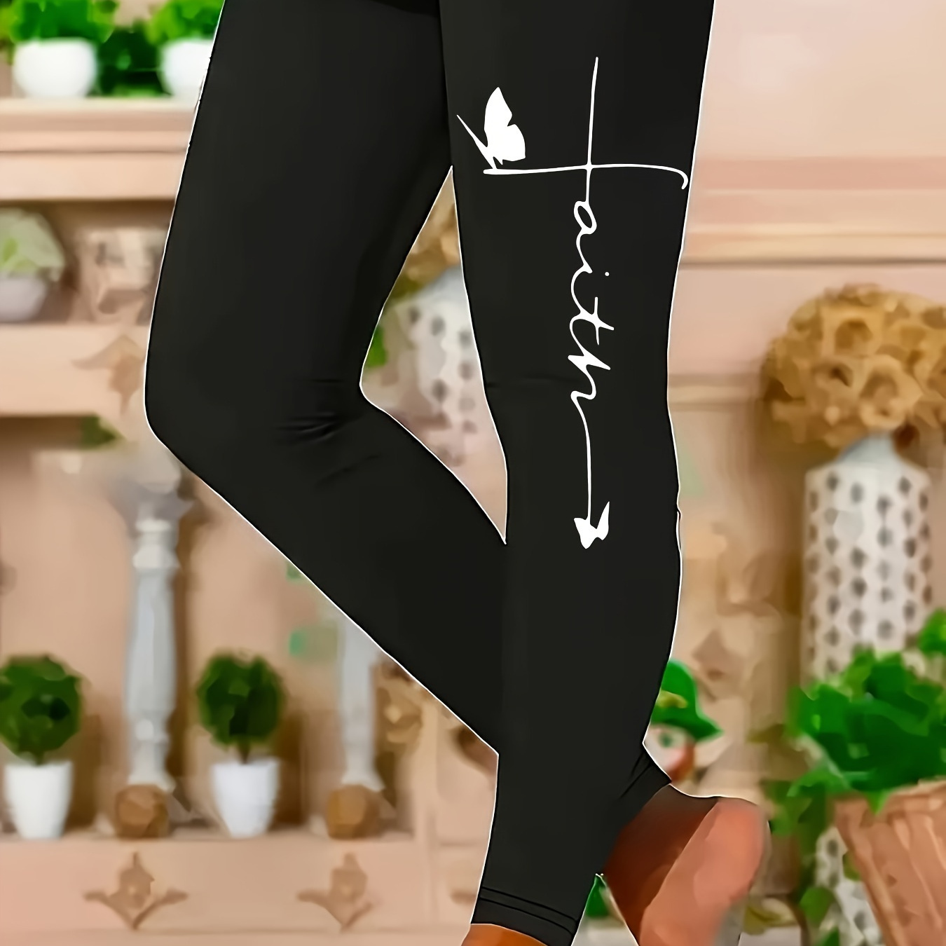 Women's Plus Size Casual Leggings With Butterfly Print - High Waist, Stretchy & Comfortable, Machine Washable
Women's Plus Size Casual Leggings With Butterfly Print - High Waist, Stretchy & Comfortable, Machine Washable